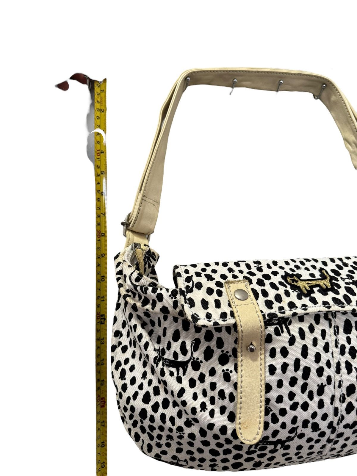 Japanese Brand × Tsumori Chisato TSUMORI CHISATO LEOPARD CAMO BLACK WHITE SHOULDER BAG Size ONE SIZE - 4 Thumbnail