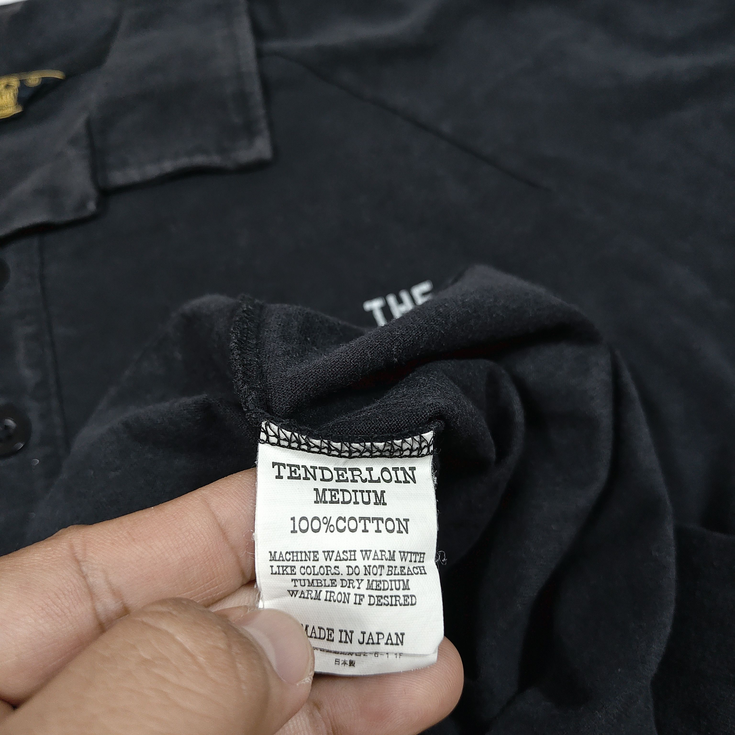 Tenderloin The Tenderloins Black Polo Chest Pocket #F Size US L / EU 52-54 / 3 - 5 Thumbnail