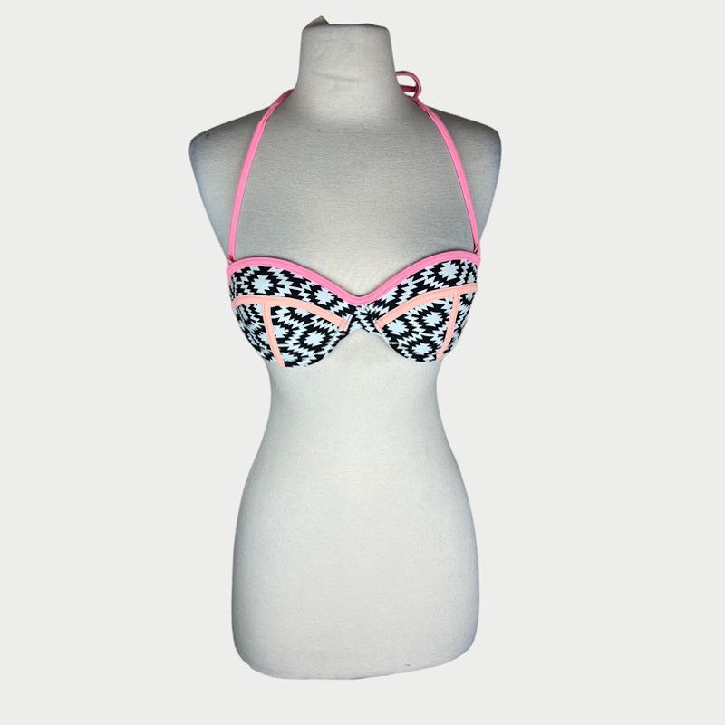 Target Basics Xhilaration | Women's Padded Bikini Top - Aztec Geo Print Size ONE SIZE - 1 Thumbnail