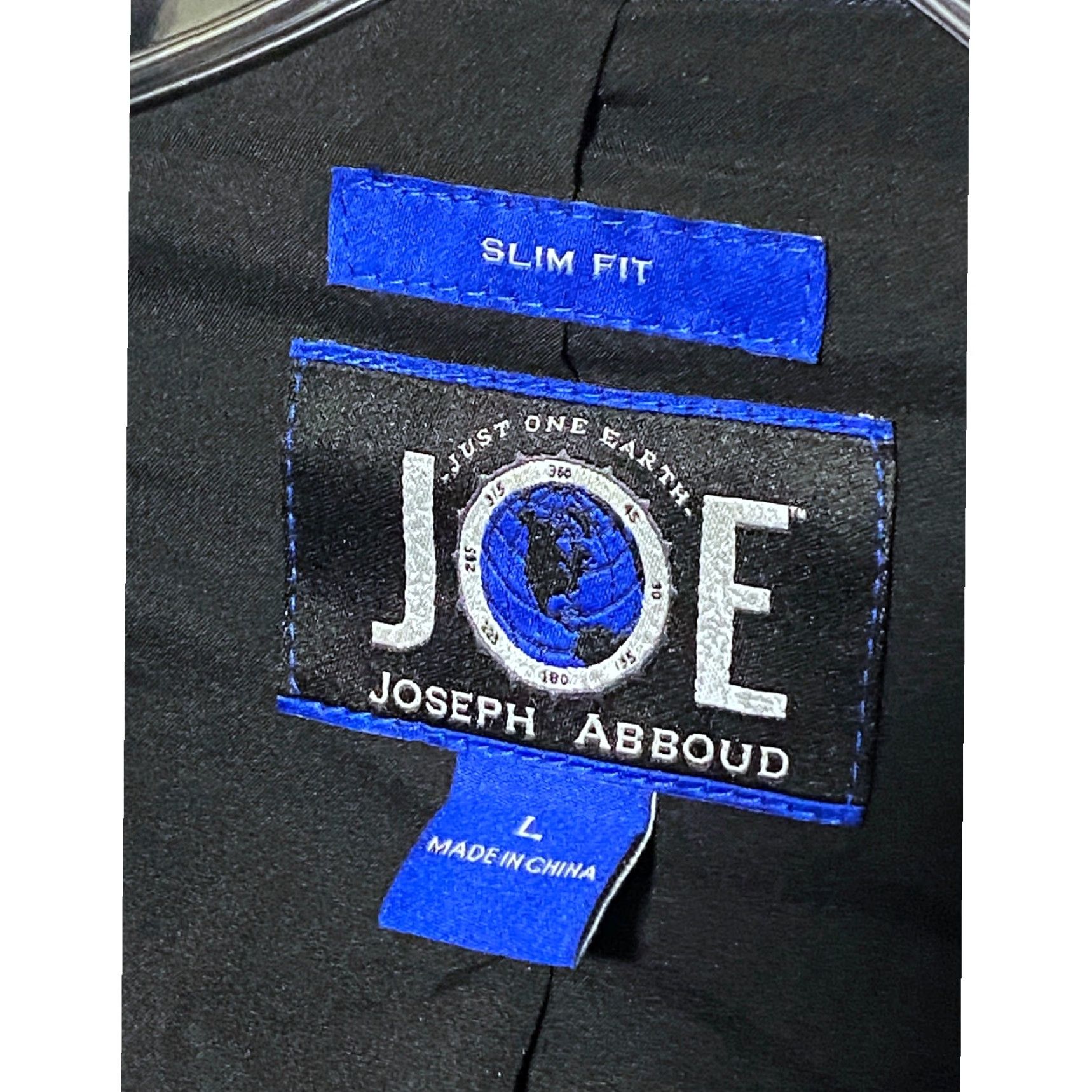Joseph Abboud JOSEPH ABBOLD JOE Blue Sport Coat Jacket 2 Button Slim L Men's Regular Plaid Jacket/Coat Business Formal Wedding Career Office Men Size US L / EU 52-54 / 3 - 5 Thumbnail