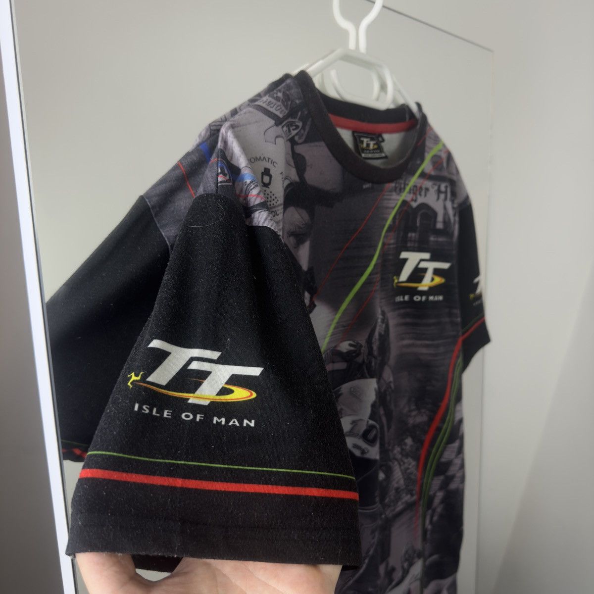 Vintage Isle Of Man TT Over Print Motorcycle Y2K Style Size US XL / EU 56 / 4 - 3 Thumbnail