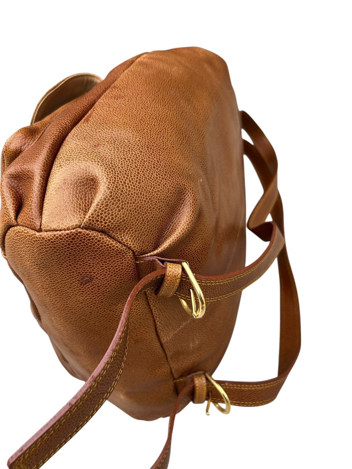 Leather Vintage L’ Homme Femme Leather Backpack Bag Size ONE SIZE - 11 Thumbnail