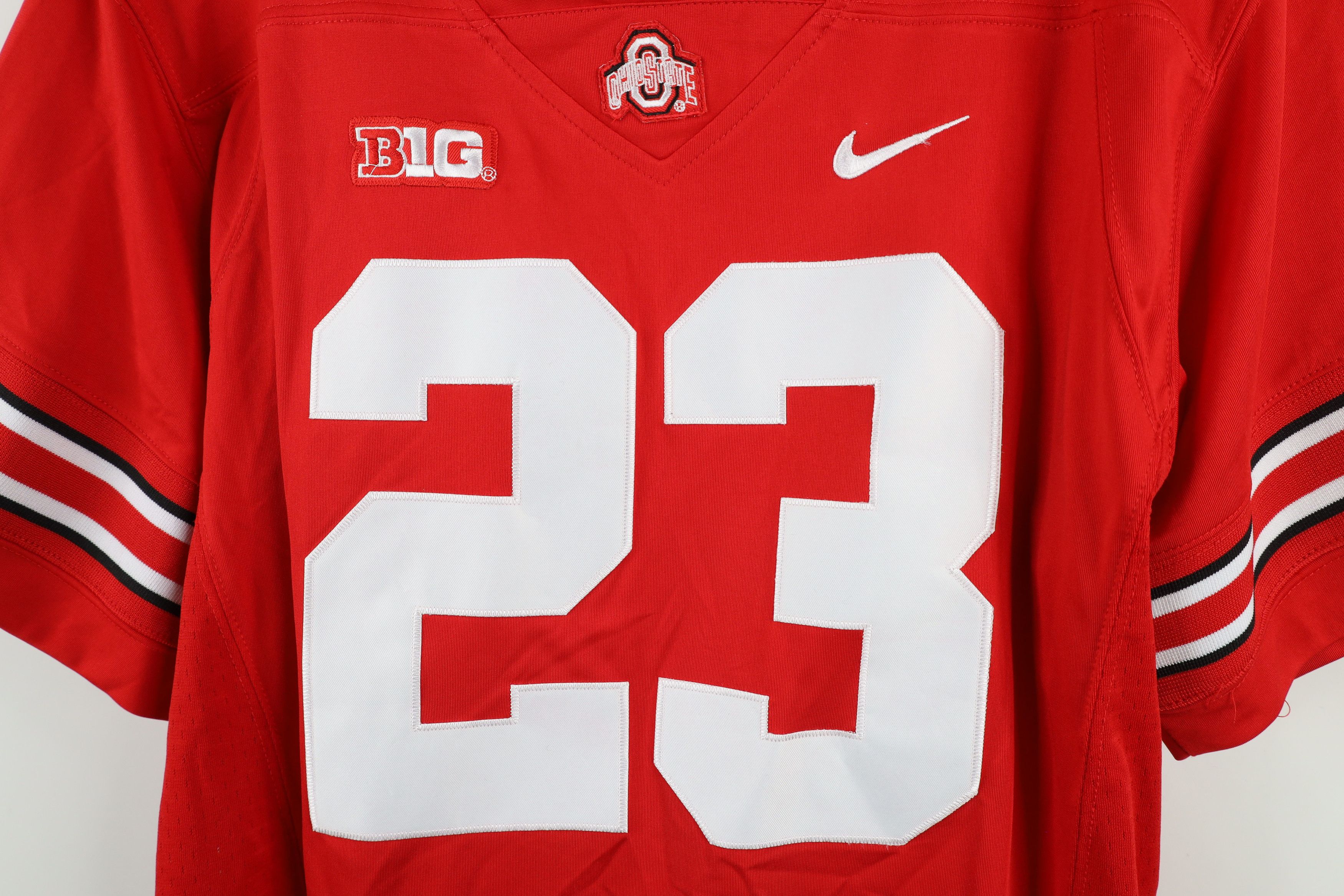 Nike × Vintage Nike White Ohio State University Football Jersey Red #23 Size US M / EU 48-50 / 2 - 4 Thumbnail
