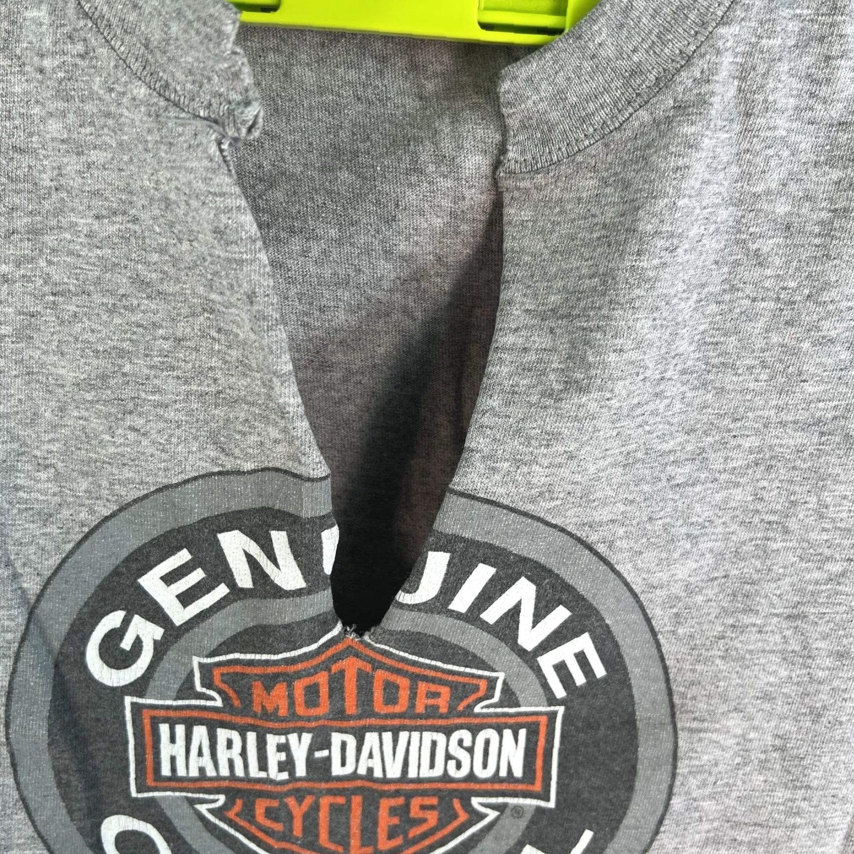 Harley Davidson Harley-Davidson Women’s T-Shirt L Gray V-Neck Graphic Beach Motorcycle Casual Size L / US 10 / IT 46 - 2 Thumbnail