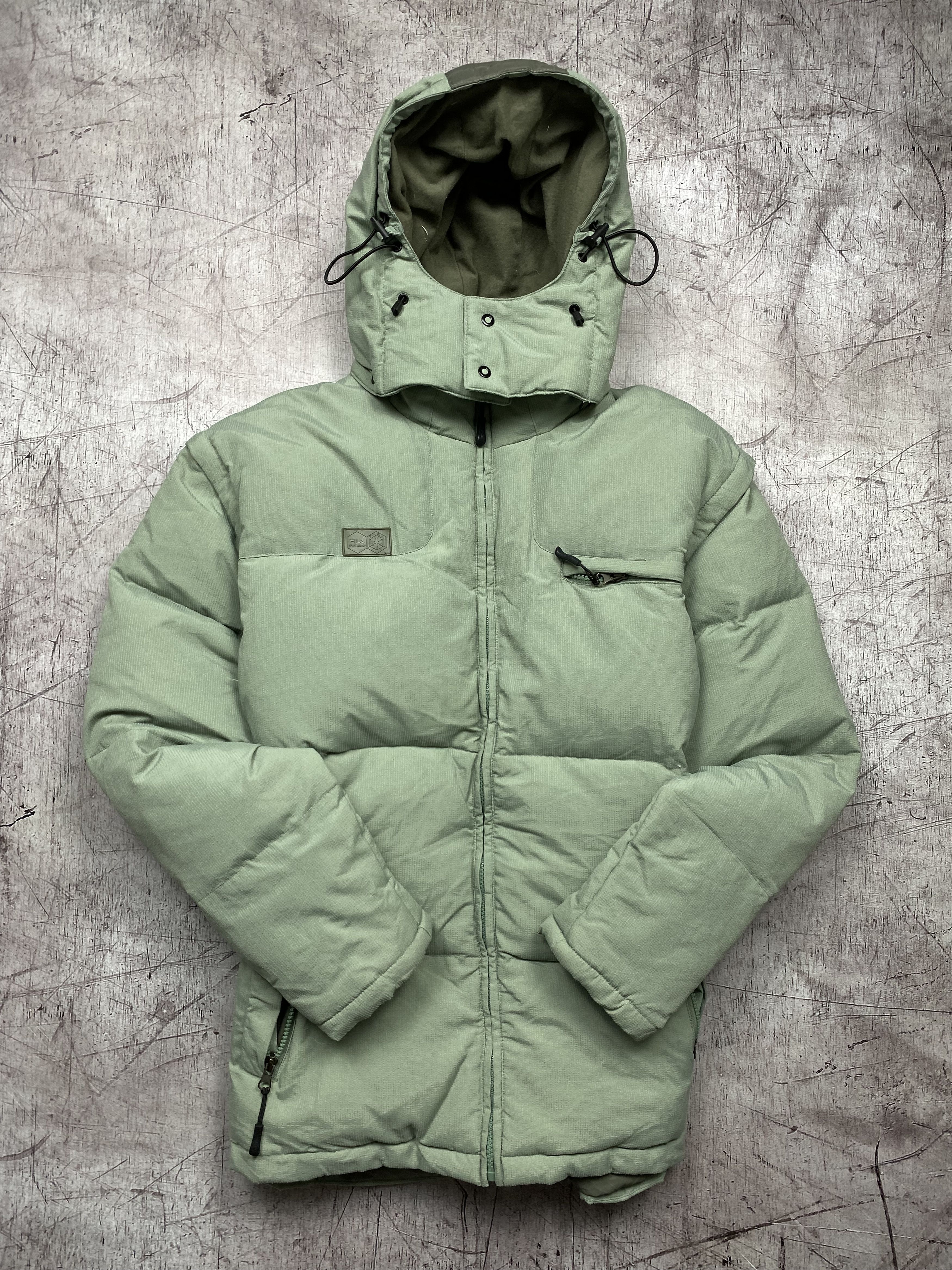 Fila Vintage Mens Goose Down Parka Jacket Puffer