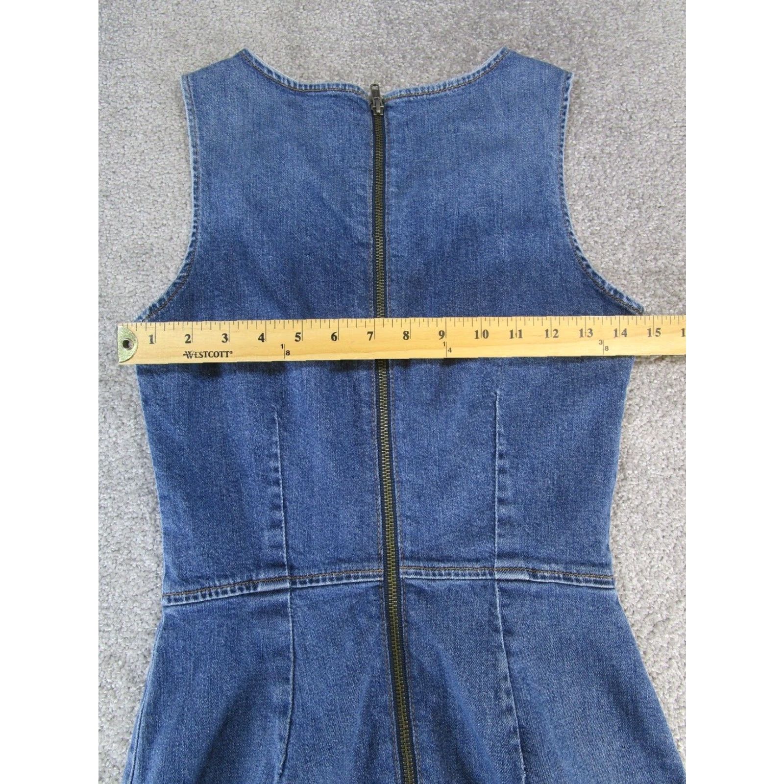Reformation Reformation Womens Blue Denim Zinnia Dress Size 27" / US 4 / IT 40 - 7 Thumbnail