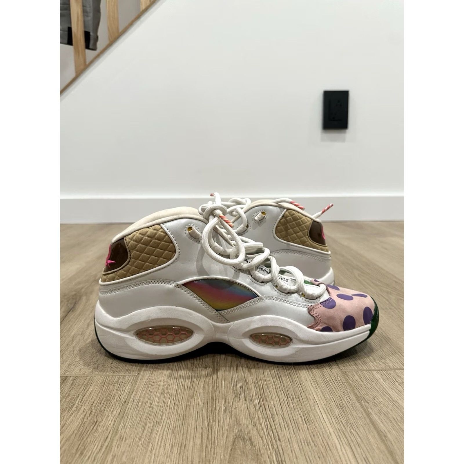 Reebok Reebok Question Mid x Hasbro Candy Land Men Basketball Shoe Size 10 Multicolor Nike-style Sneakers? Size US 9 / EU 42 - 7 Thumbnail