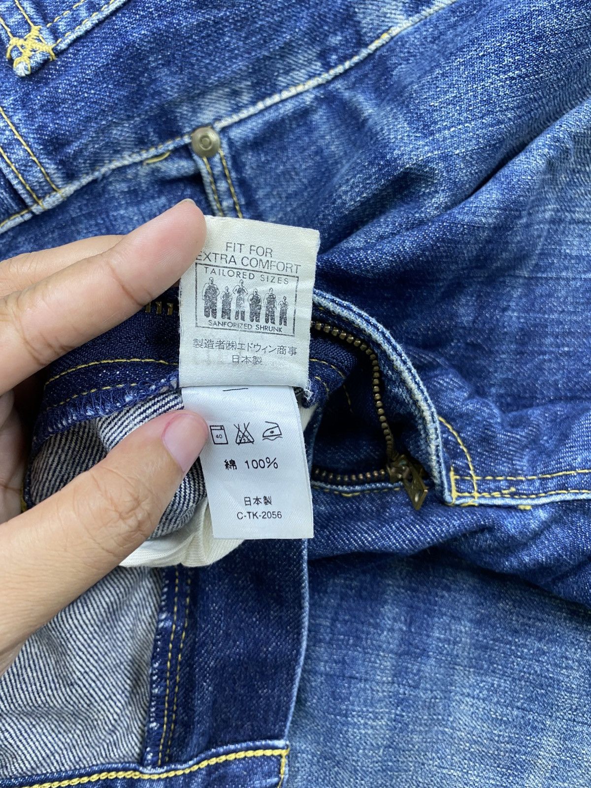 Lee Vintage LEE Blue Wash Distressed Denim Pants Size US 34 / EU 50 - 16 Thumbnail