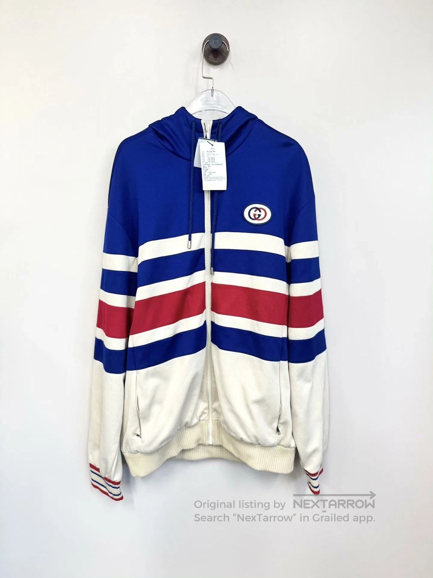 Gucci Gucci Red Blue Striped Hoodie XS. Size US XS / EU 42 / 0 - 1 Thumbnail