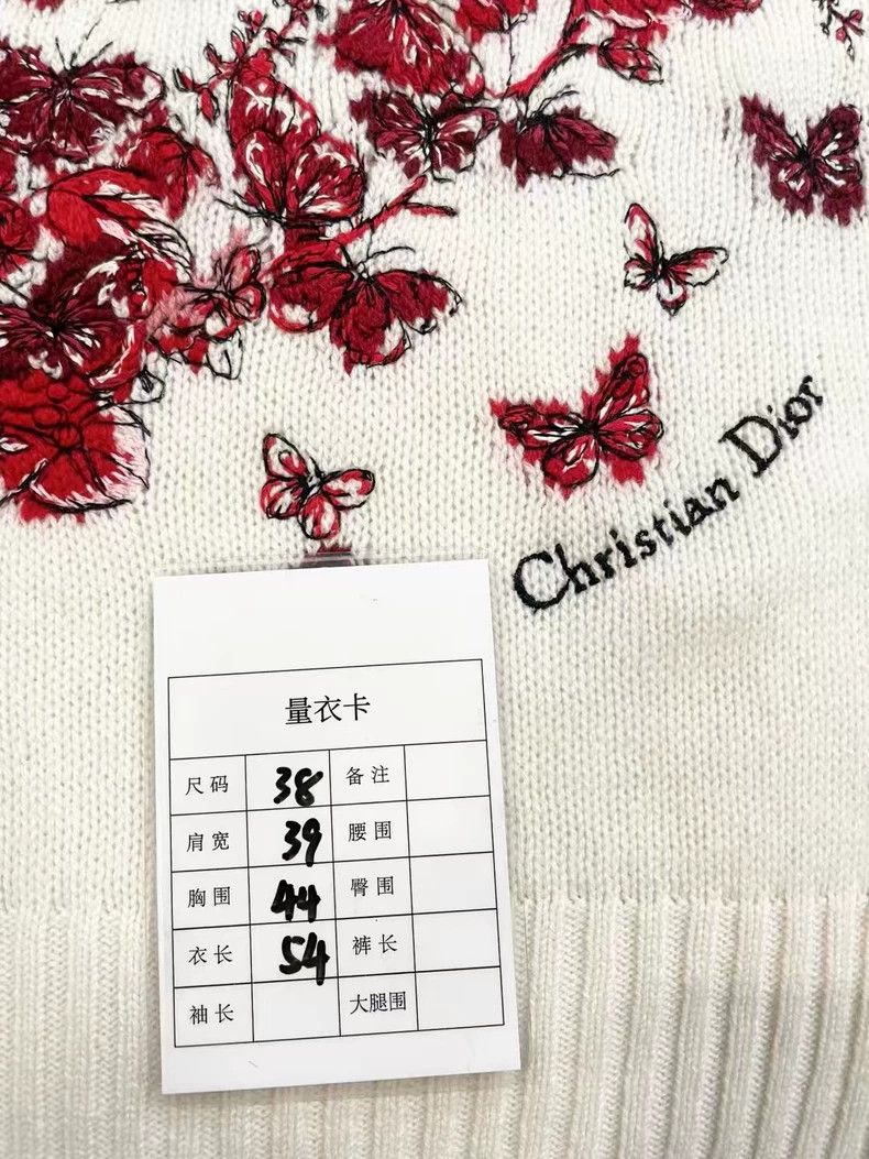 Dior Dior Embroidered cashmere knitwear sweater Size XS / US 0-2 / IT 36-38 - 7 Thumbnail