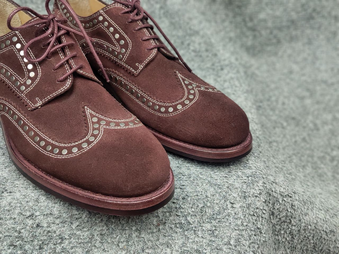 Jean Baptiste Rautureau Rare Jean Baptiste Rautureau suede leather Brogues Shoes Size US 7 / EU 40 - 14 Thumbnail