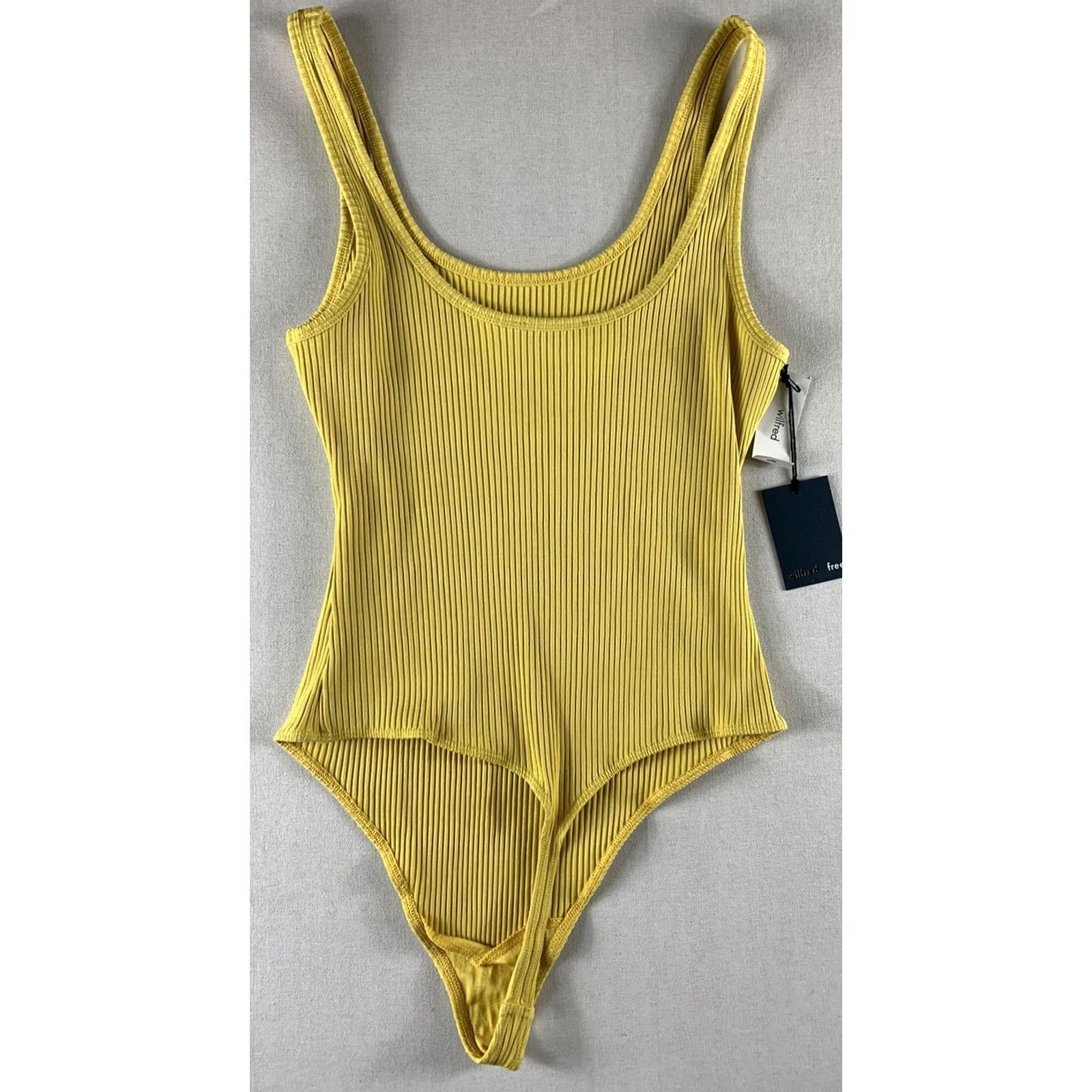 Vintage WILFRED Bodysuit Womens Large Yellow Leila NWT Shirt One Piece Girls/Mens? Size L / US 10 / IT 46 - 3 Thumbnail