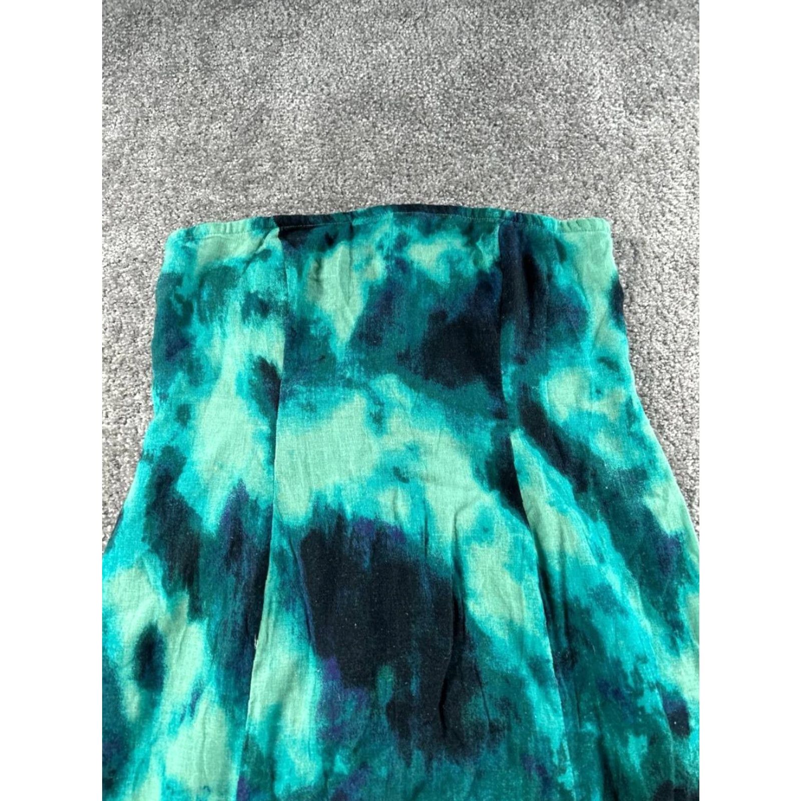 Anthropologie VINTAGE Anthropologie Dress Womens Small Blue Linen Blend Blouson De Tailored Casual Short Sleeveless Blue Dress 90s No Size S / US 4 / IT 40 - 2 Thumbnail