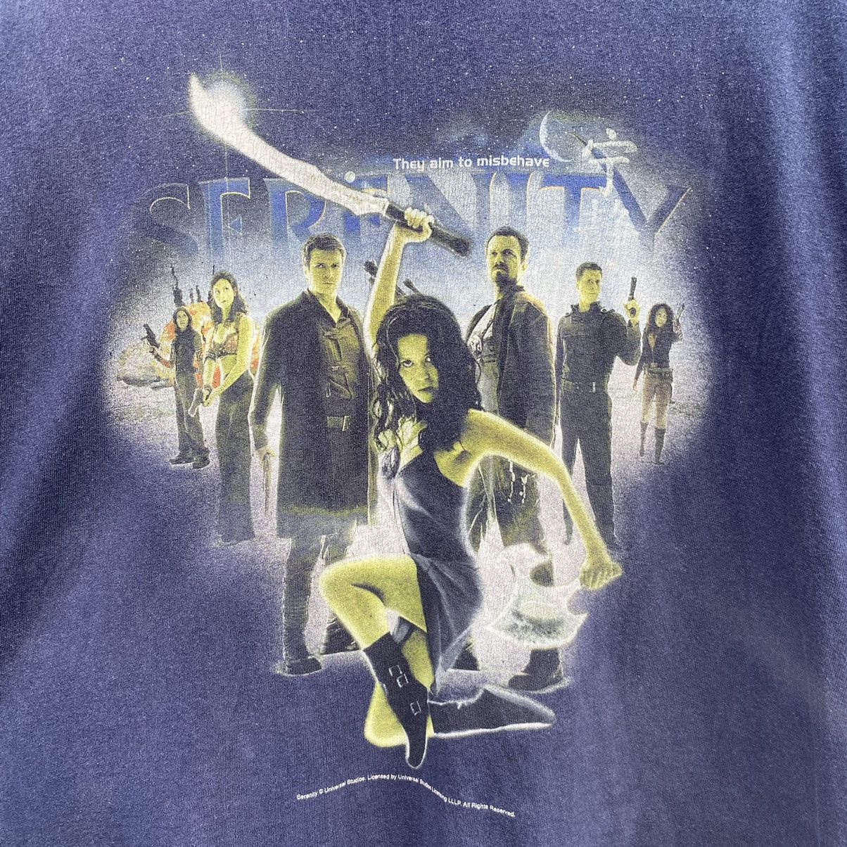 Vintage Thrashed Faded Vintage Y2K Serenity Movie ERD GRUNGE TEE Size US XL / EU 56 / 4 - 3 Thumbnail
