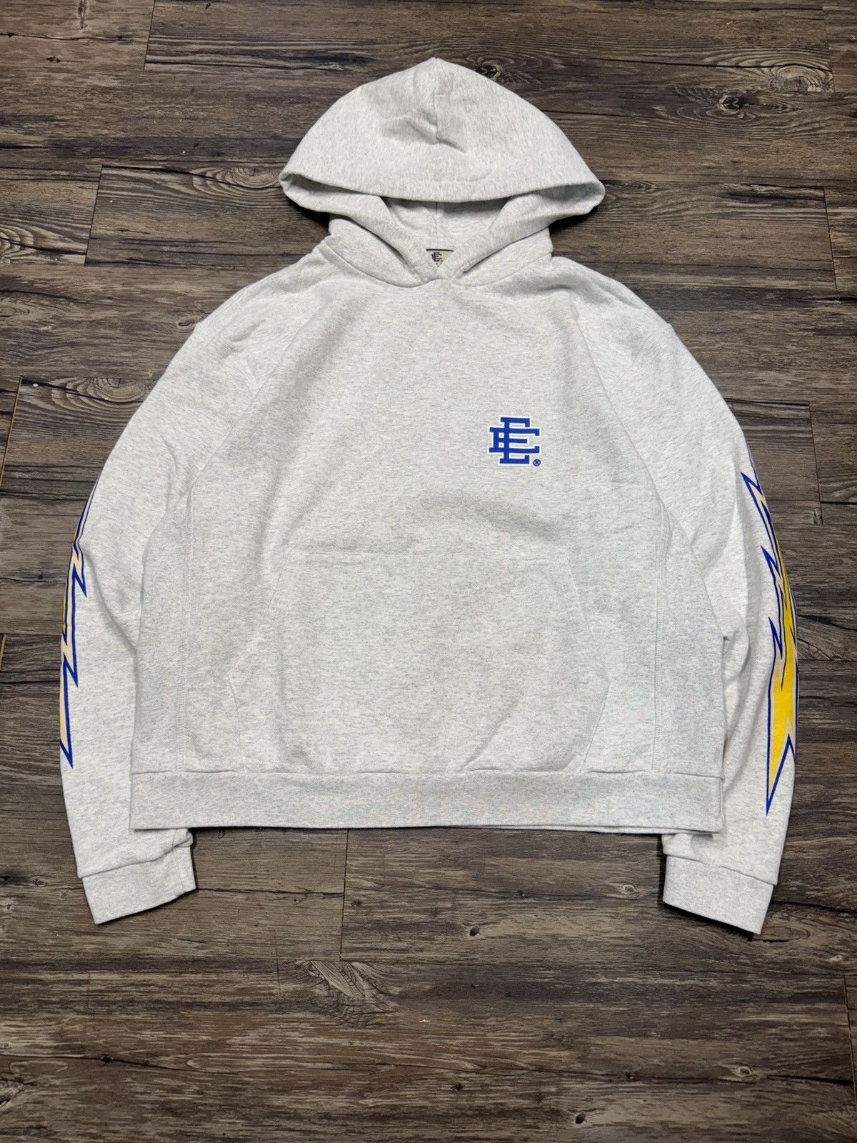 Eric Emanuel Eric Emanuel Heavy Grey Hooded Lightning Sweatshirt Large Size US L / EU 52-54 / 3 - 1 Thumbnail