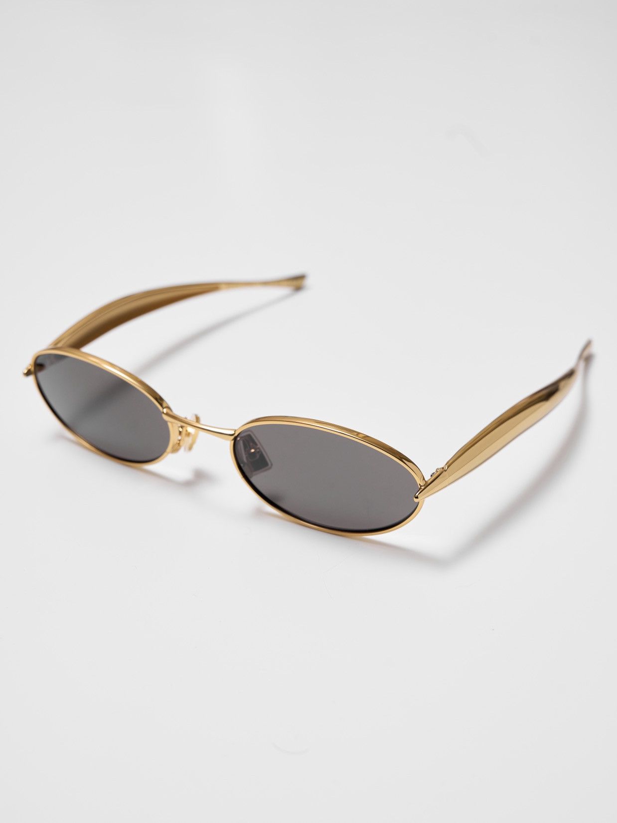 Bottega Veneta BOTTEGA VENETA BV1386S 001 GOLD GREY Size ONE SIZE - 1 Thumbnail