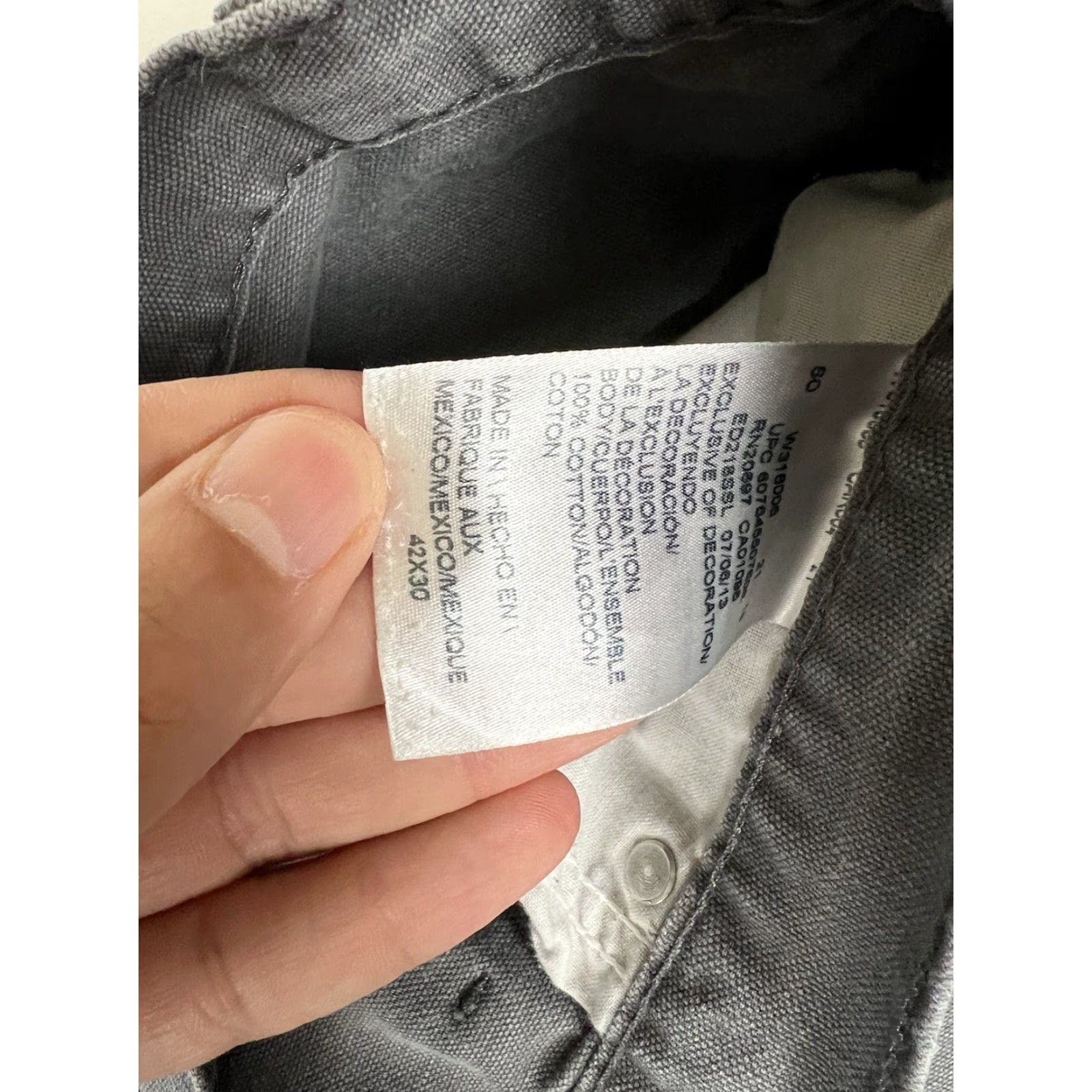 Dickies Dickies Men's Carpenter Pants Size 42x30 Gray Relaxed Fit Heavyweight Duck Workwear Casual Pants Mens Size US 42 / EU 58 - 6 Thumbnail
