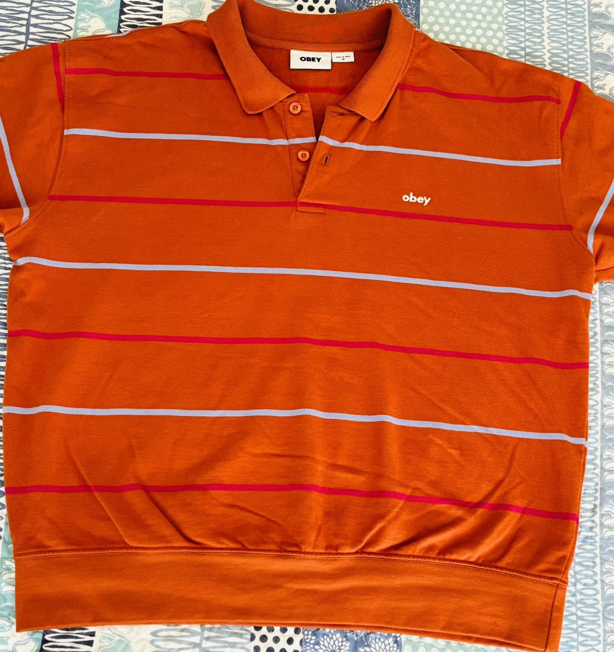 Obey Obey - Long Sleeves Polo Size US M / EU 48-50 / 2 - 8 Thumbnail
