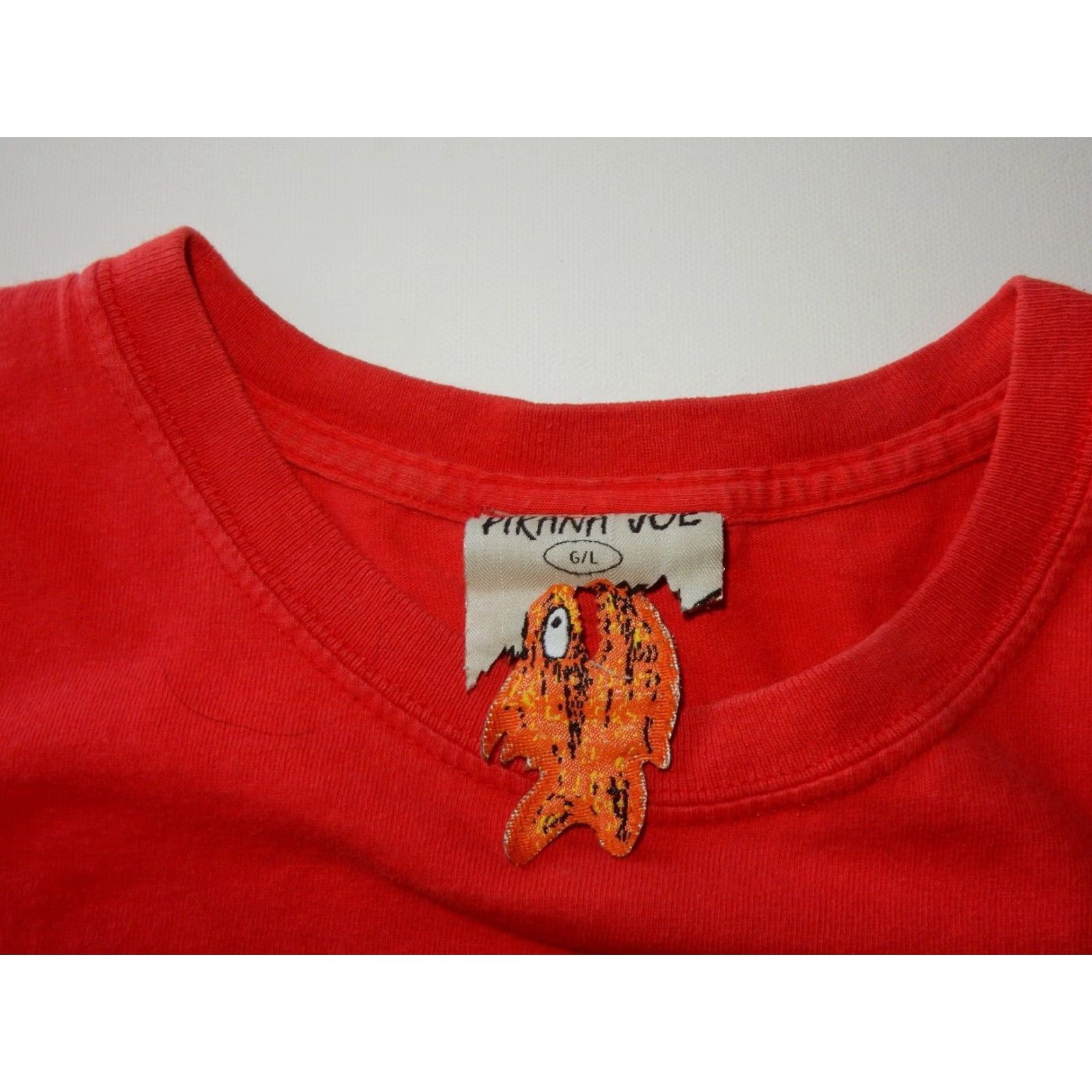 Vintage VINTAGE Pirana Joe Men's T Shirt Size L Short Sleeve Cotton Red Graphic Print Key West Size US L / EU 52-54 / 3 - 4 Thumbnail