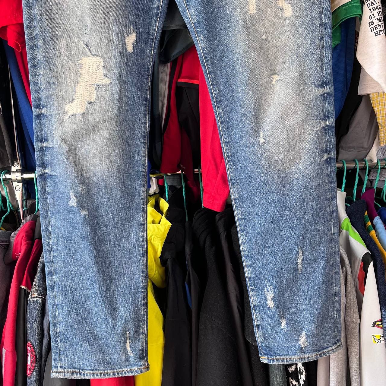 True Religion True Religion Rocco Relaxed Skinny Distessed Denim Pants Size US 36 / EU 52 - 4 Thumbnail