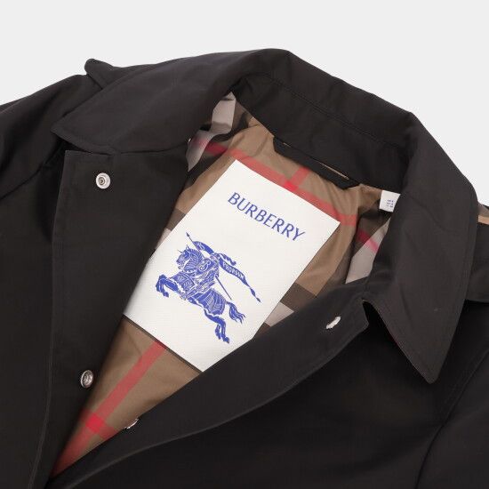 Burberry o1w1db10426 Hooded Trench Coat in Black Size M / US 6-8 / IT 42-44 - 3 Thumbnail
