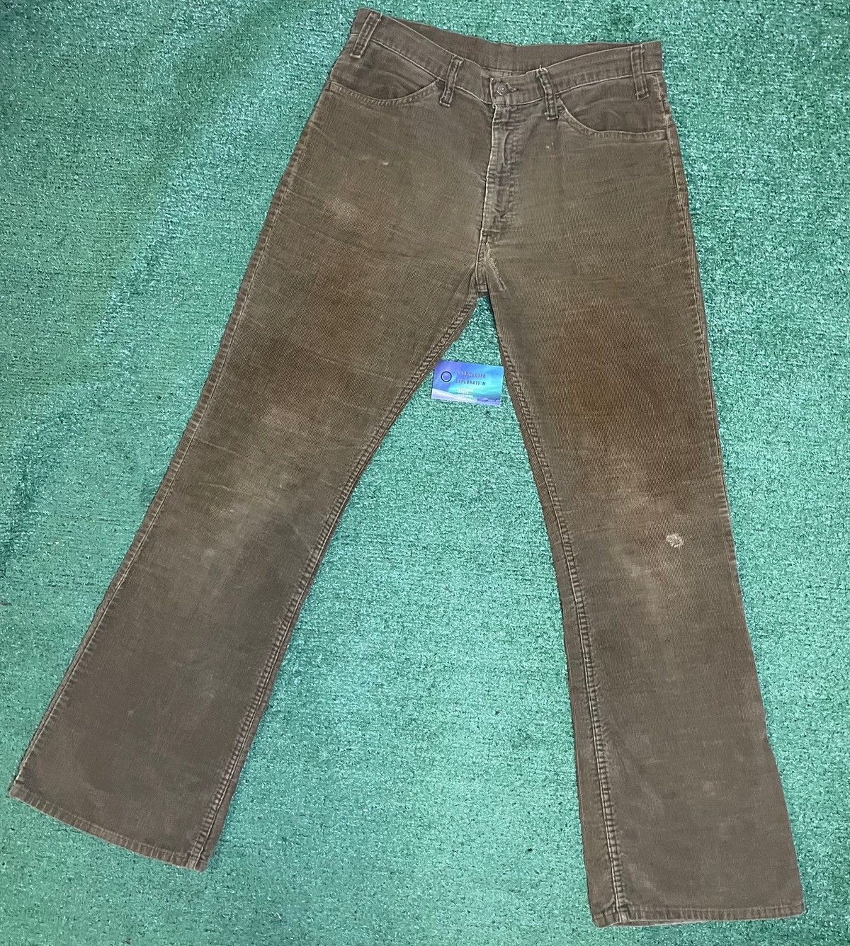 Levi's × Vintage Vintage 1980s levi brown corduroy white tab sf 207 Size US 34 / EU 50 - 1 Thumbnail
