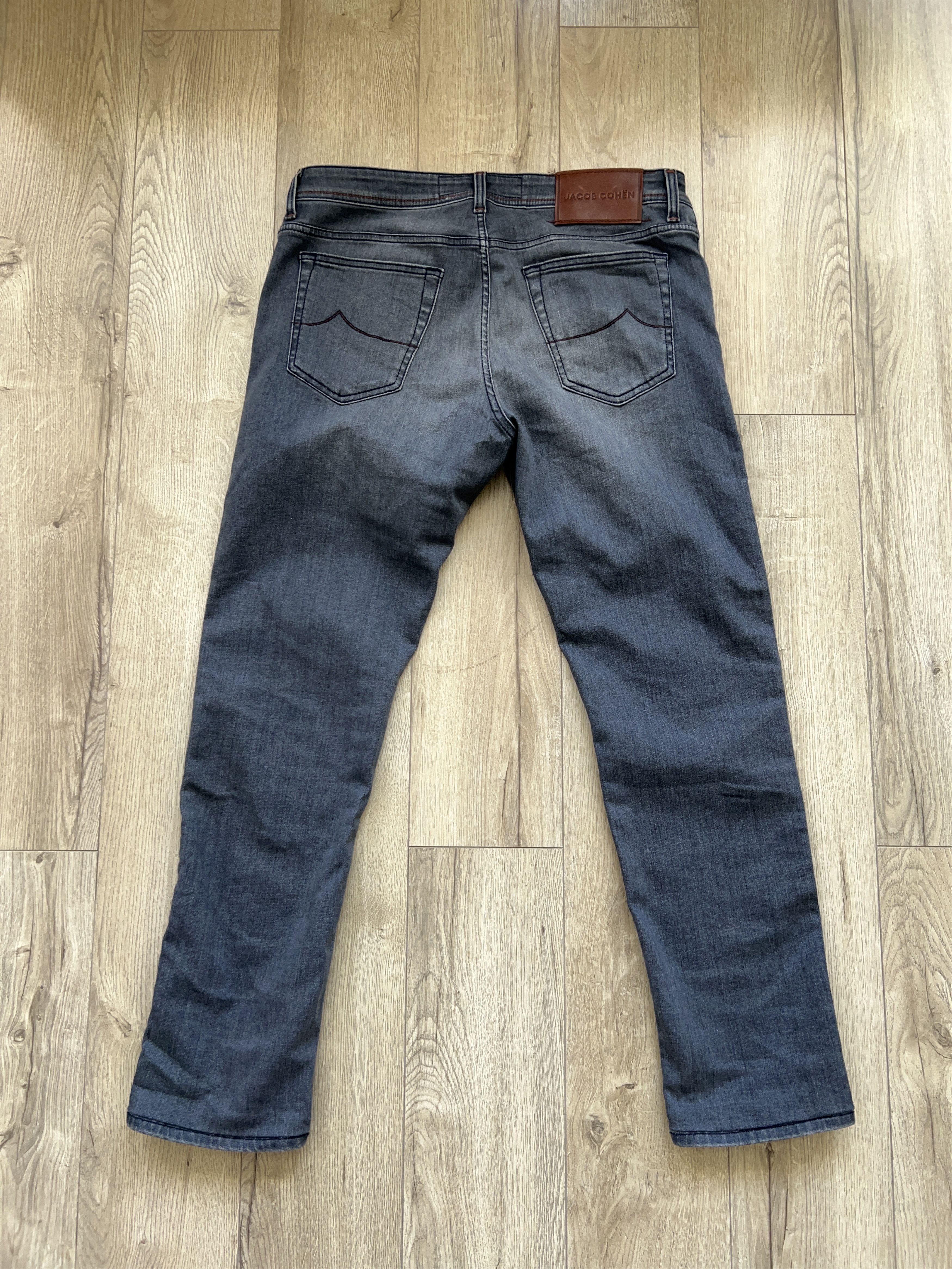 Designer × Jacob Cohen JACOB COHEN Bard Grey Cotton Elastane Jeans Pants Trousers Size US 36 / EU 52 - 1 Thumbnail