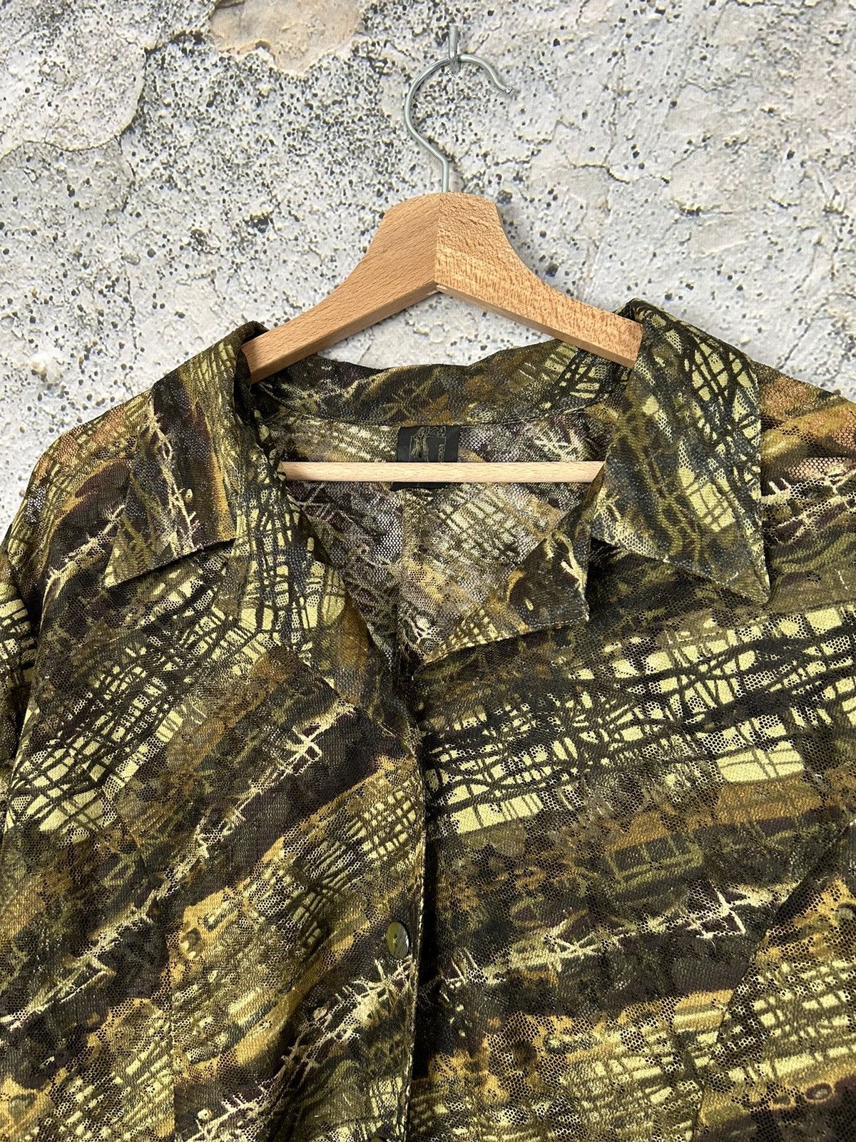 Vintage Vintage Avantgarde Shirt Camo Grunge Military Rock Punk Size US L / EU 52-54 / 3 - 3 Thumbnail