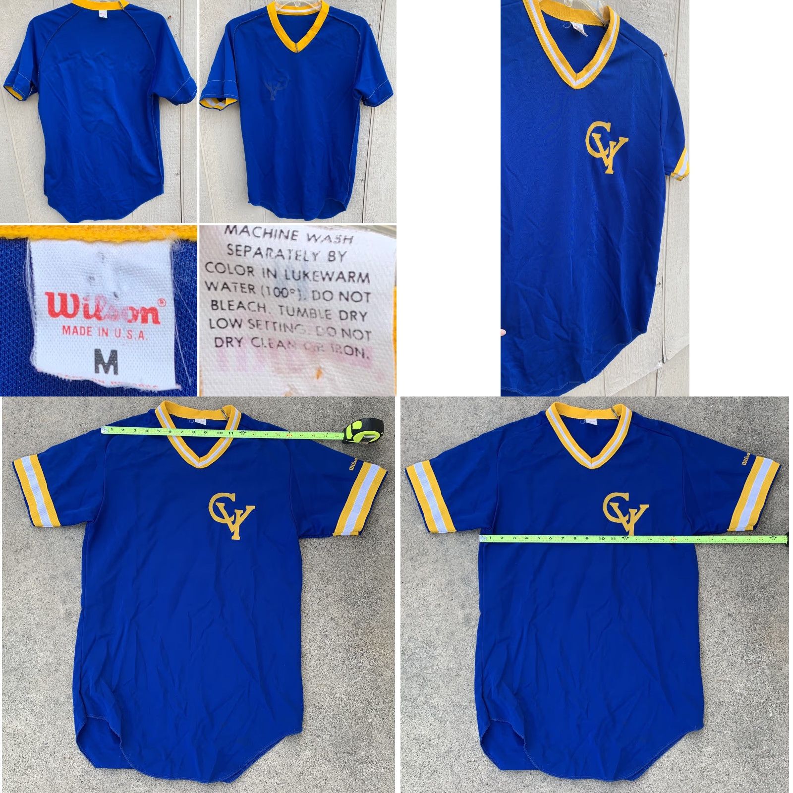 Wilson VINTAGE Wilson Baseball Jersey Puglizevich 8 Polyester M Blue Size US M / EU 48-50 / 2 - 8 Thumbnail