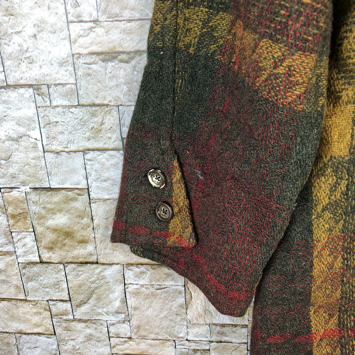 Japanese Brand Larochelle vintage Brown Tweed Blazer #A1178 Size US M / EU 48-50 / 2 - 13 Thumbnail