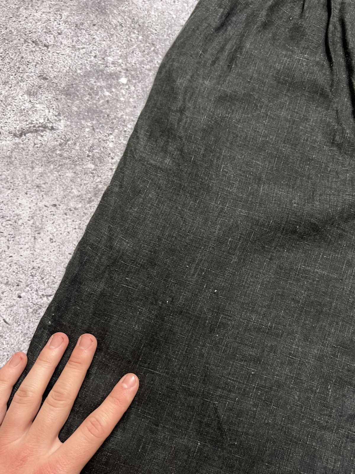 Japanese Brand × OSKA Oska Baggy Linen Pants Trousers Gray Size 26" / US 2 / IT 38 - 20 Thumbnail