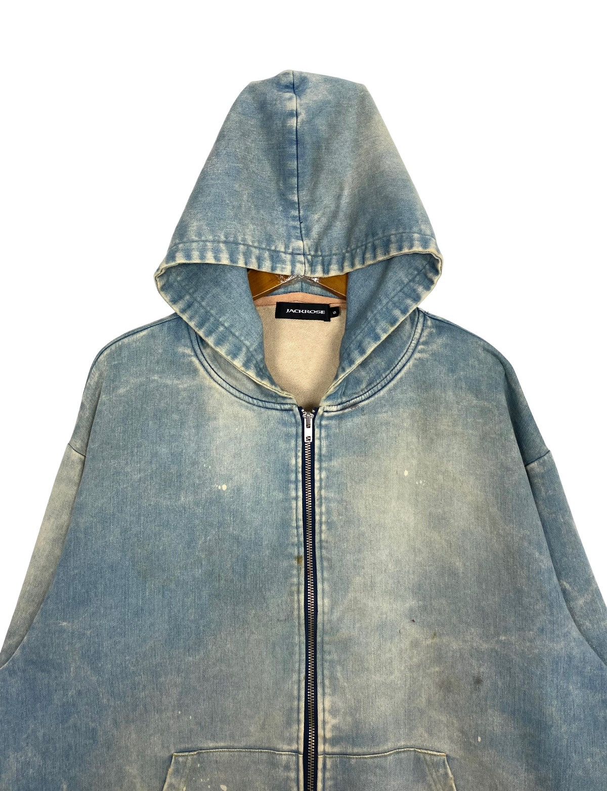 JACKROSE Rare Jack Rose Rolling Stone Asid Wash Hoodie Big Logo Japan Size US L / EU 52-54 / 3 - 7 Thumbnail