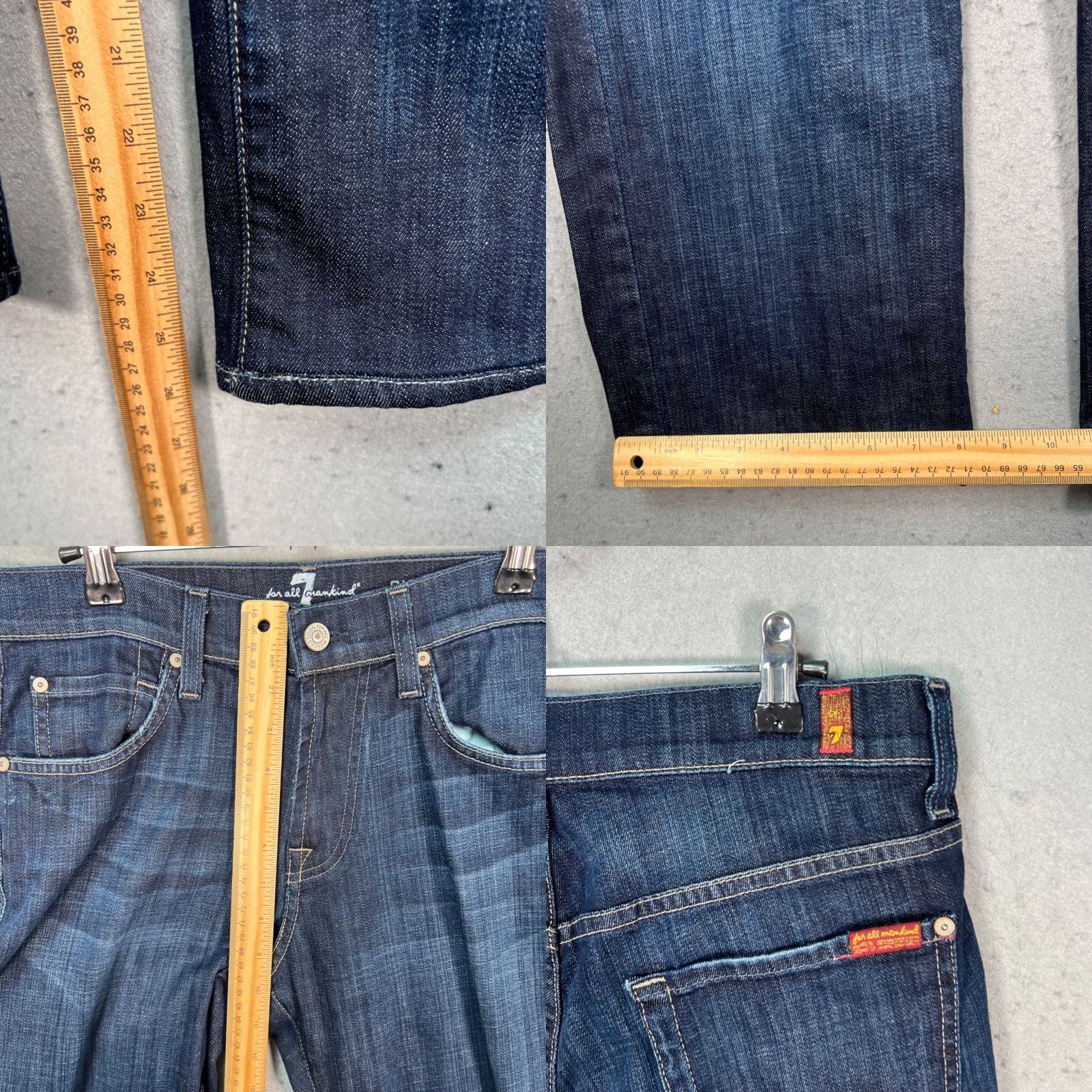 7 For All Mankind 7 For All Mankind Austyn Jeans Mens 30 Dark Wash Denim Relaxed Straight 5-Pocket USA Vintage No N/A Size US 30 / EU 46 - 8 Thumbnail
