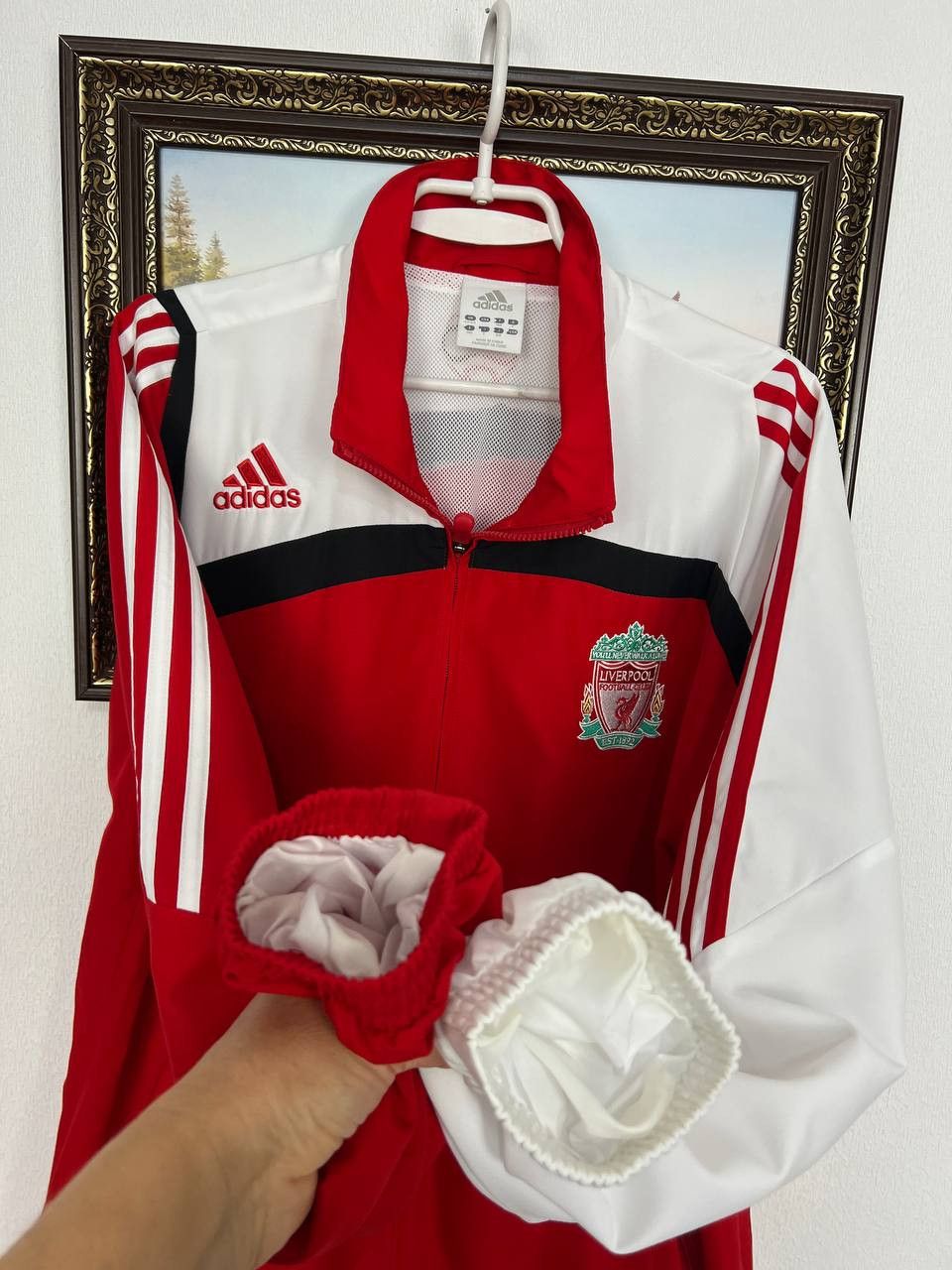 Adidas Vintage Liverpool Football Set Soccer Suit Jacket Pants Rare Size US L / EU 52-54 / 3 - 4 Thumbnail