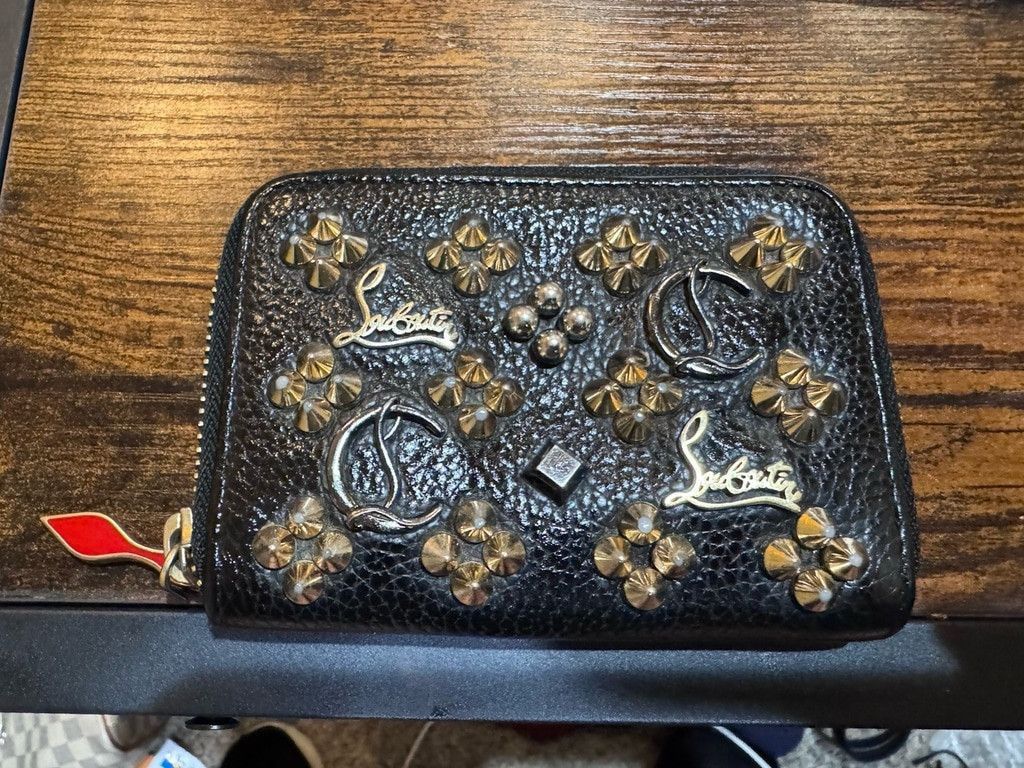 Christian Louboutin Christian Louboutin Panettone Studded Leather Coin Purse Size ONE SIZE - 4 Thumbnail