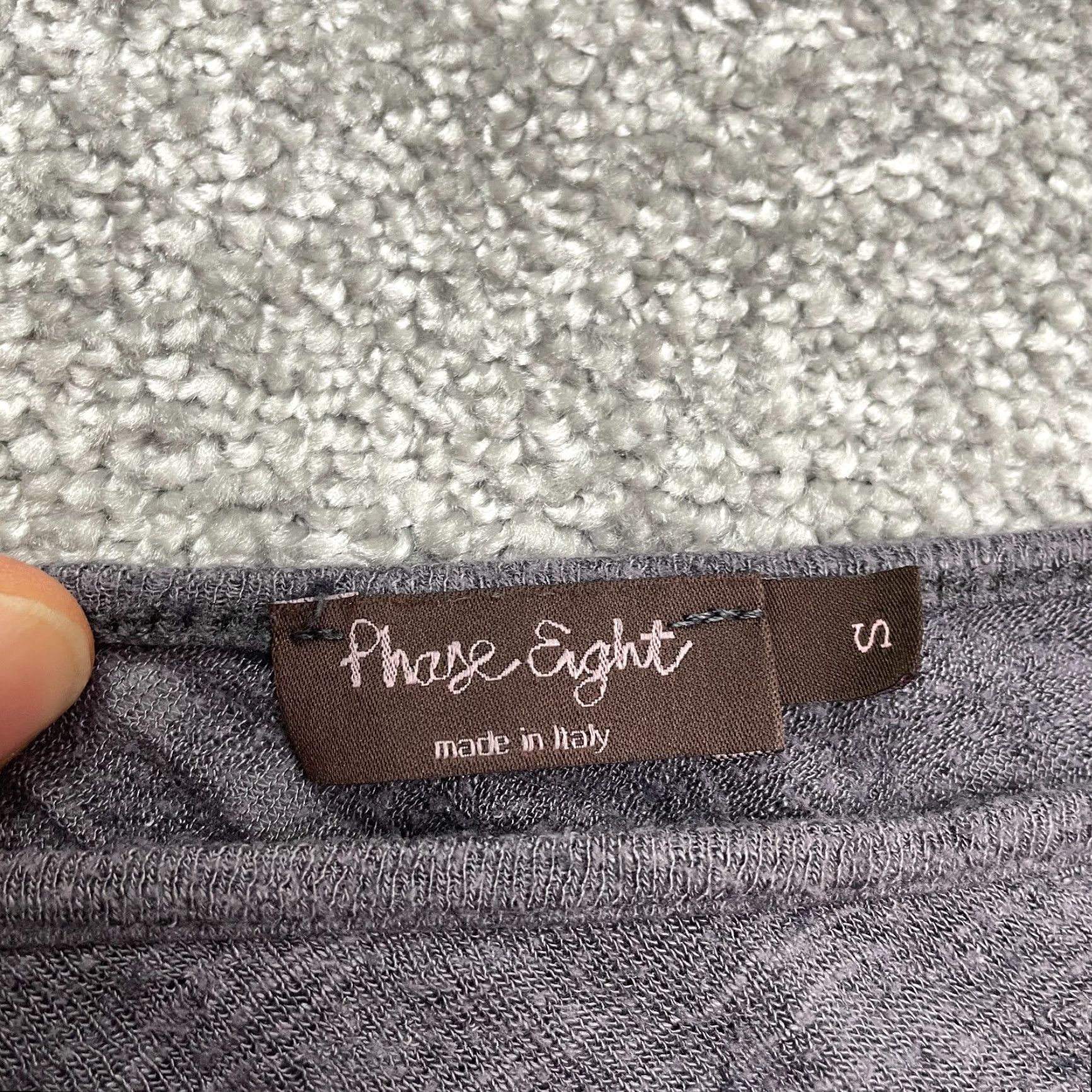 Vintage VINTAGE Phase Eight Wool Blend Blouse Women's Small Gray Long Sleeve Casual, Workwear, Travel 90s Italian Designer Size S / US 4 / IT 40 - 7 Thumbnail