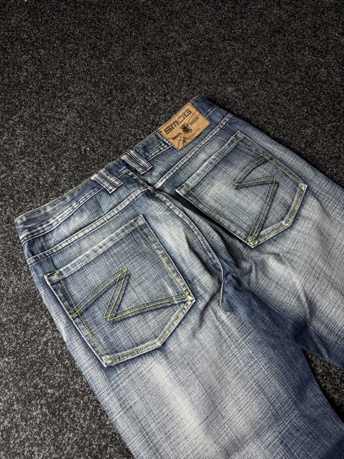Japanese Brand Vintage Retro Y2K Sk8 Flared Distressed Denim pants Size US 33 - 13 Thumbnail