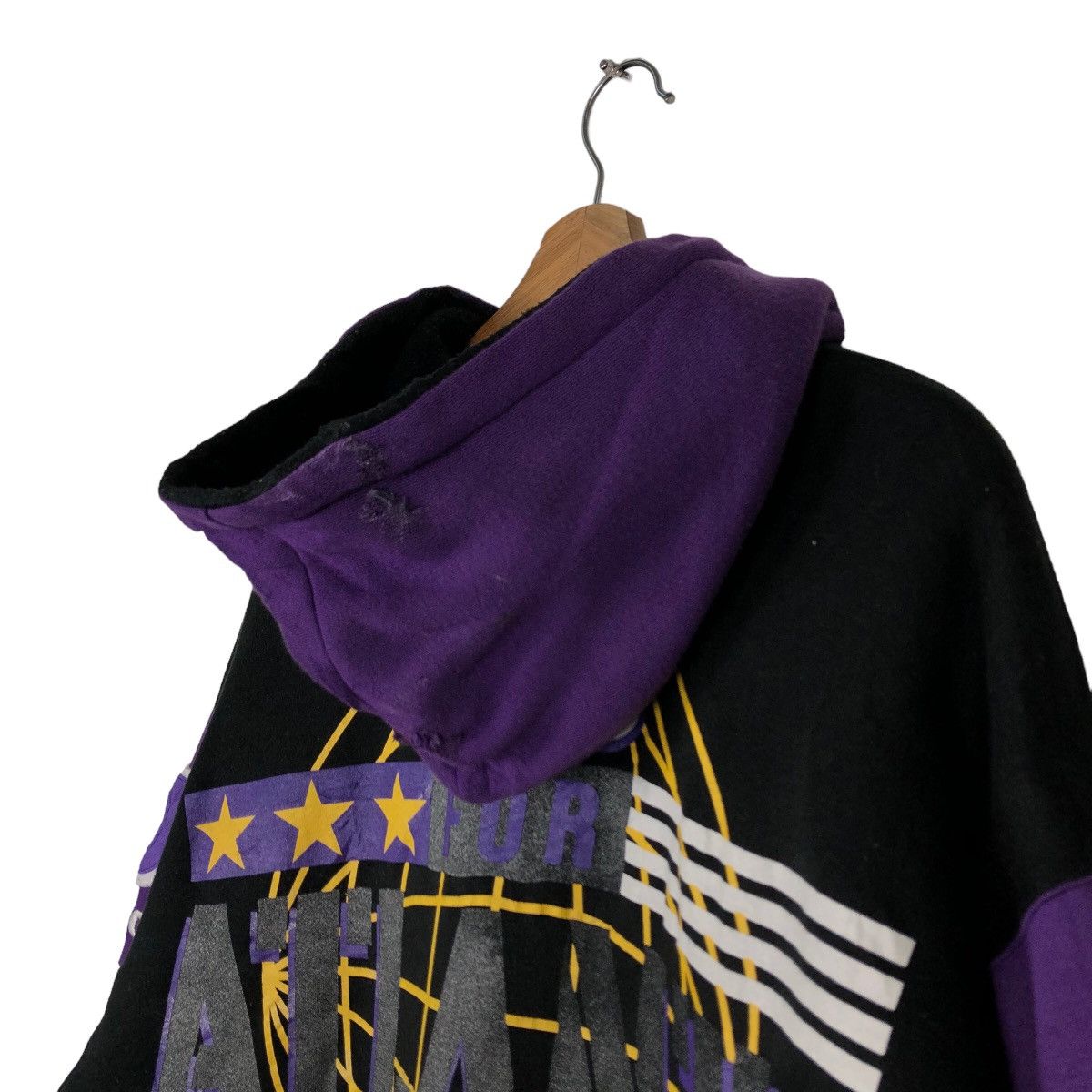 Japanese Brand 🔥Vintage Wilson Overprint Hoodie Zipper Jacket Streetwear Size US L / EU 52-54 / 3 - 9 Thumbnail