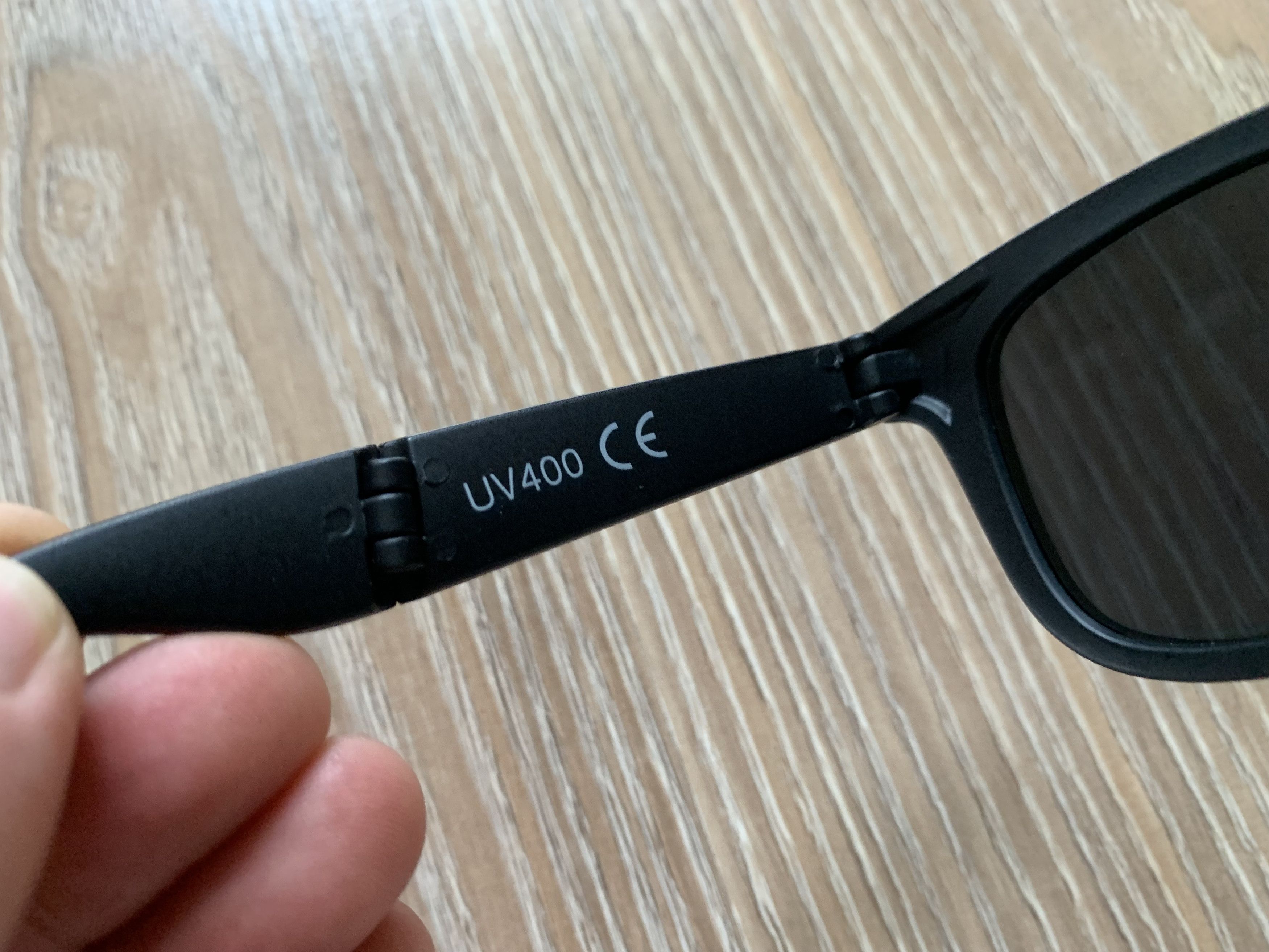 Designer Black Classic Trekking Folding Sunglasses UV Size ONE SIZE - 6 Thumbnail