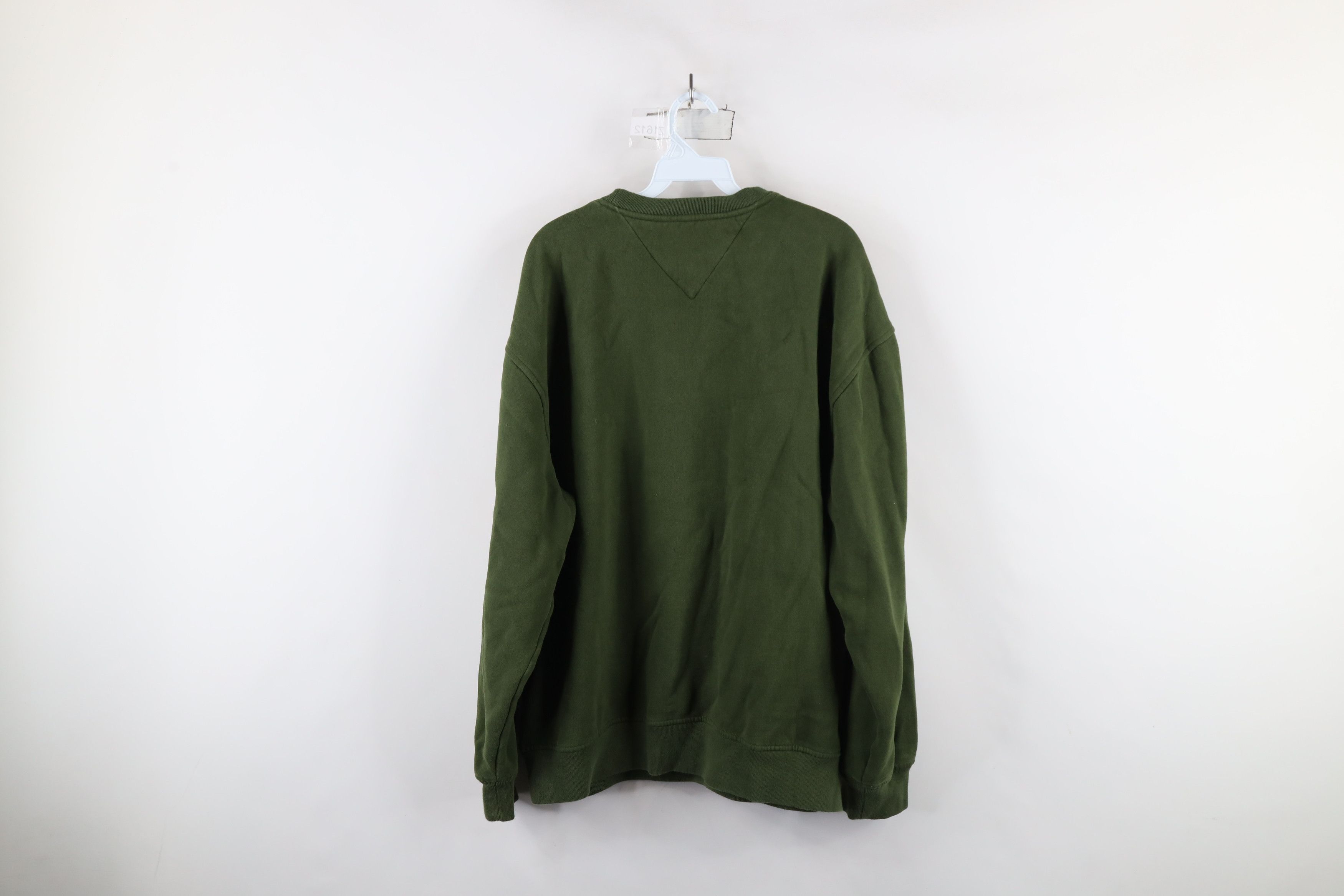 Tommy Hilfiger × Vintage Vintage Tommy Hilfiger Spell Out Crewneck Sweatshirt Green Size US XXL / EU 58 / 5 - 11 Thumbnail