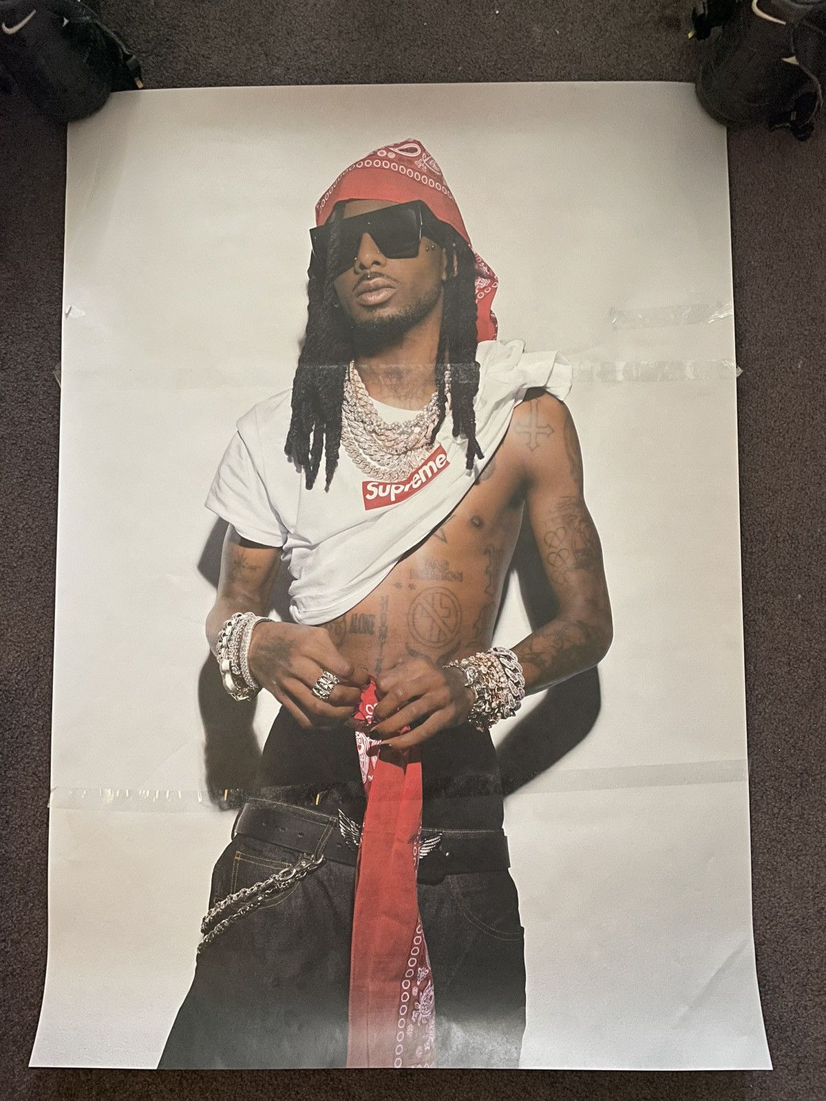 Supreme Supreme x Playboi Carti Poster | Grailed