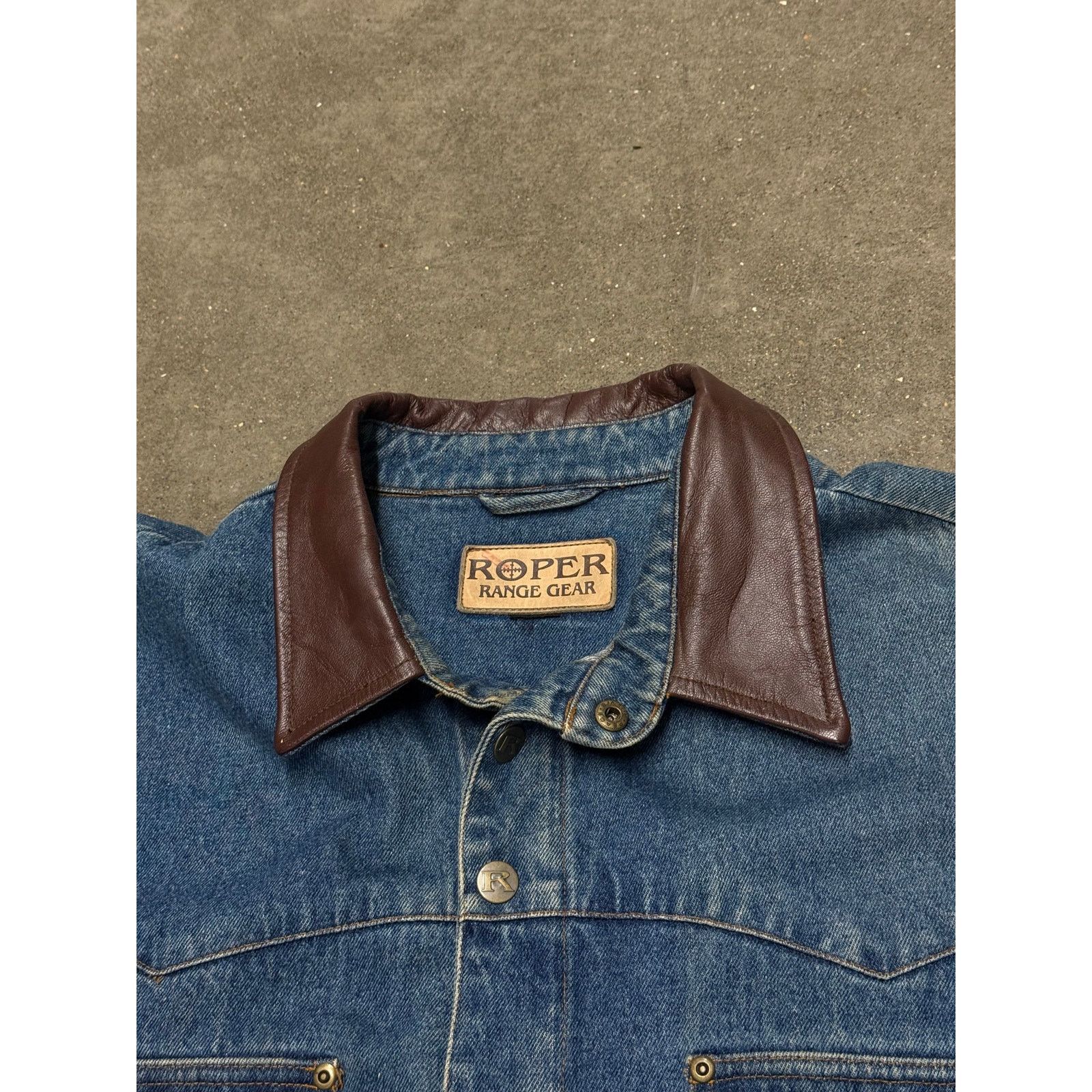 Vintage Vintage Workwear Denim Heavy Chore Jacket Size US XL / EU 56 / 4 - 4 Thumbnail