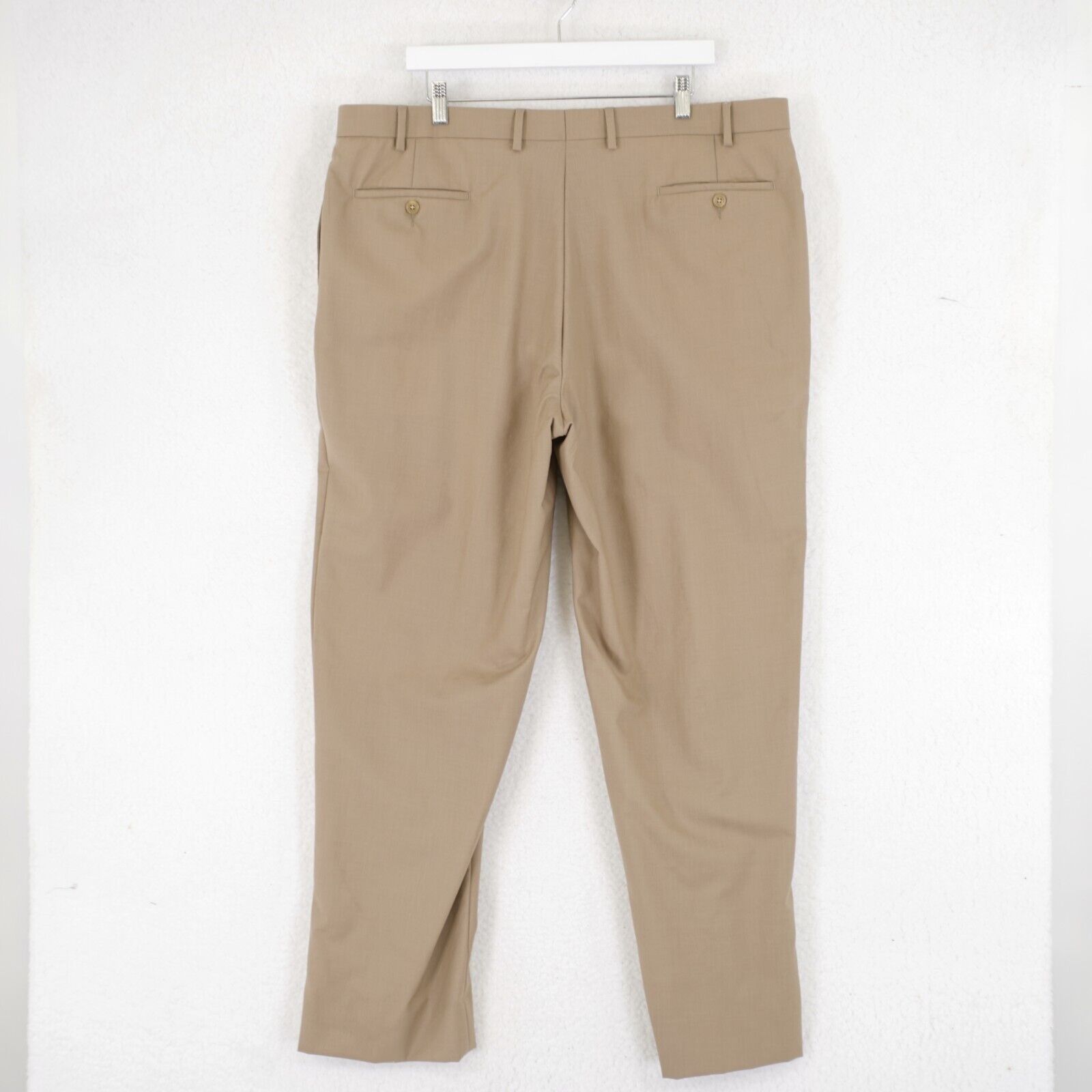 Lauren Ralph Lauren Lauren Ralph Lauren Wool Tan Flat Front Dress Pants 42/32 Hi Size 42R - 4 Thumbnail