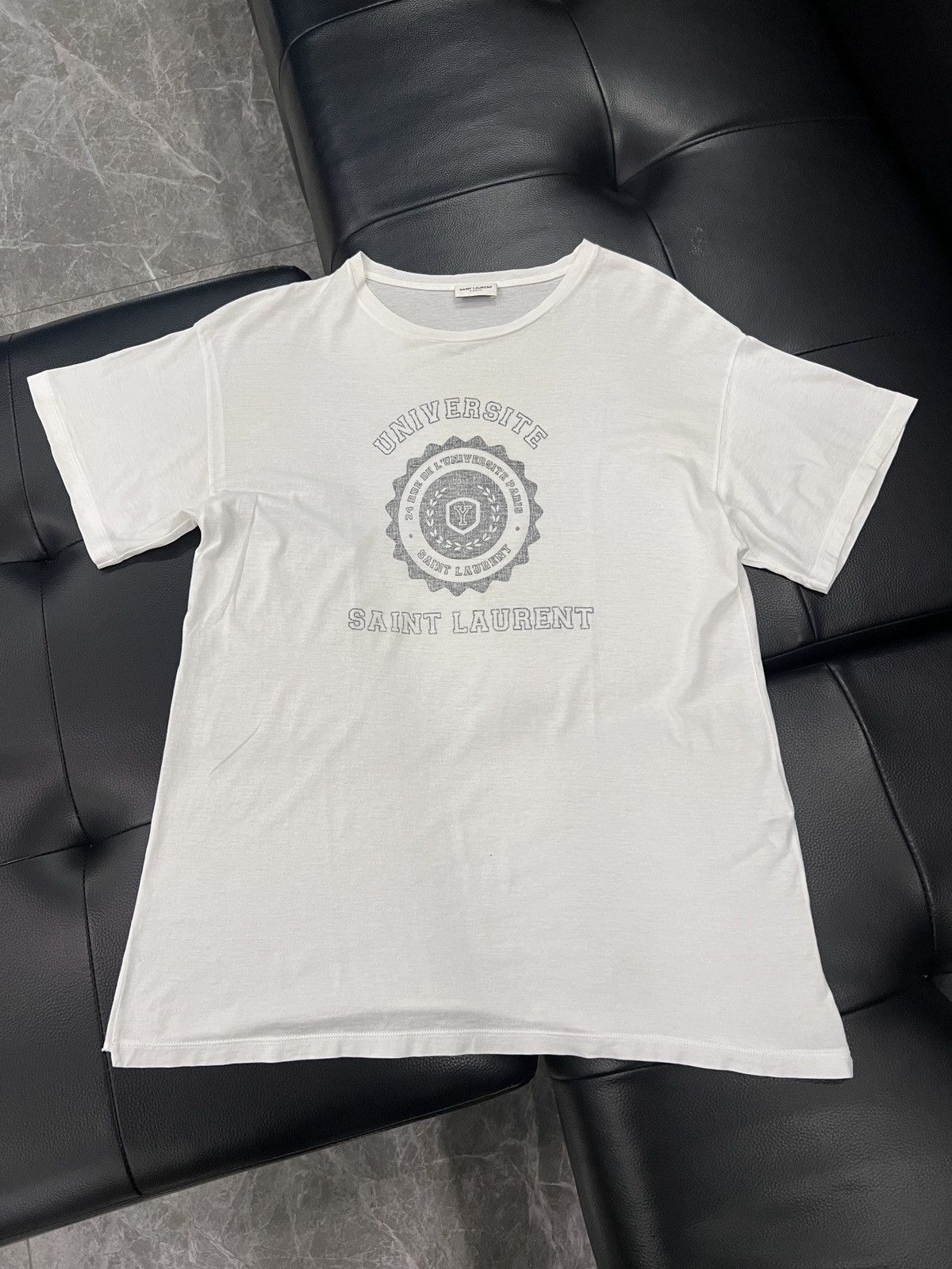 Saint Laurent Paris Saint Laurent Paris by Hedi Slimane 2016 Distressed Badge Lo Size US S / EU 44-46 / 1 - 1 Thumbnail