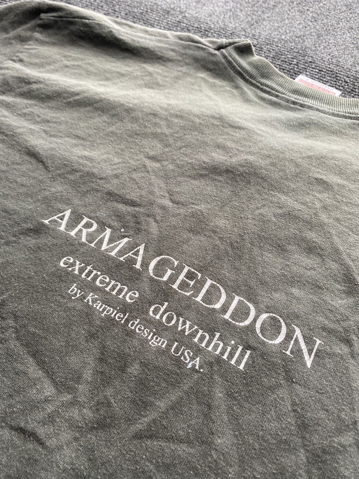 Fruit Of The Loom 🔥Karpiel armageddon downhill usa extreme mtb bike rare tee Size US L / EU 52-54 / 3 - 4 Thumbnail
