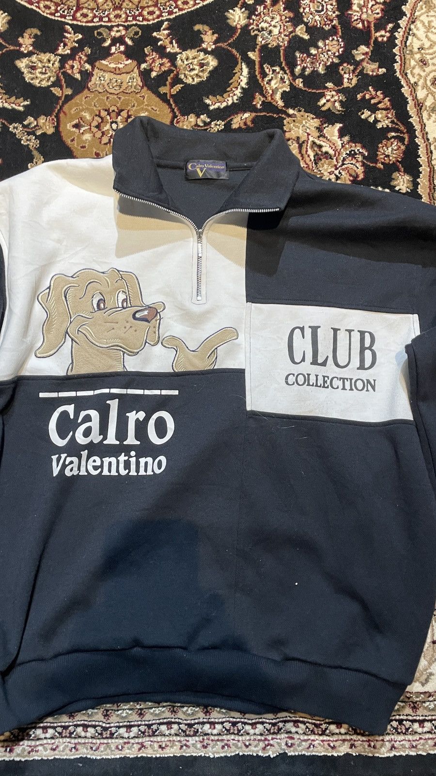 Other Calro Valentino Halfzipper Dog Embroidery Size US L / EU 52-54 / 3 - 2 Thumbnail