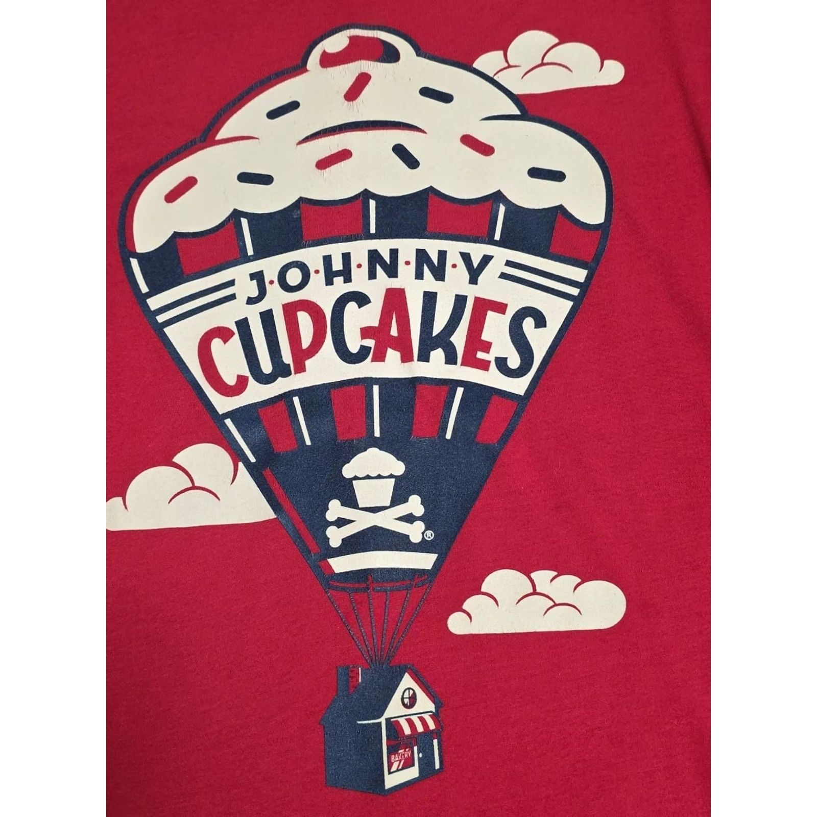 Johnny Cupcakes Johnny Cupcakes Disney Pixar "UP" Homage Red T-shirt SZ Small Unisex Adults Crew Neck Short Sleeve USA Graphic Print Size US S / EU 44-46 / 1 - 6 Thumbnail