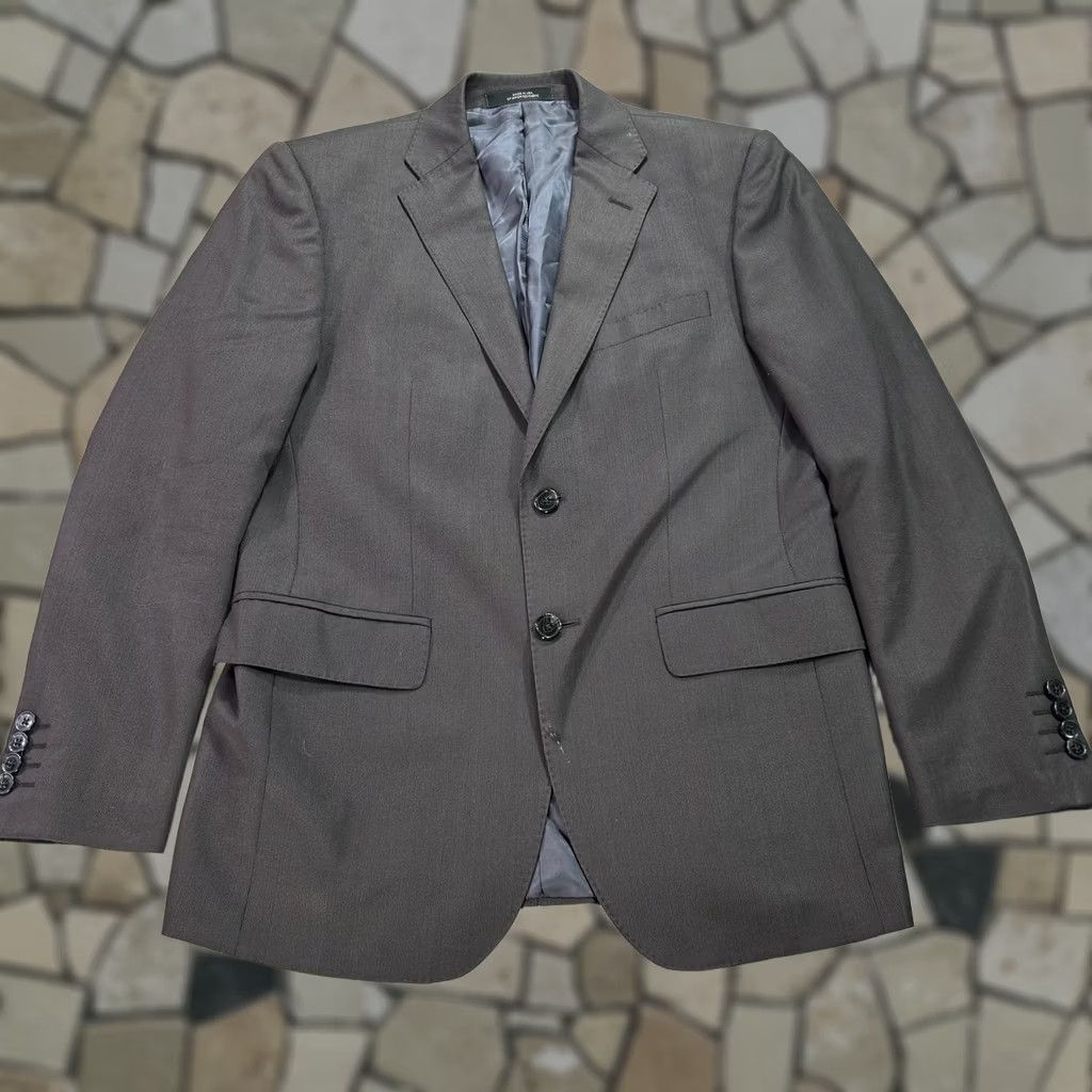 Ermenegildo Zegna Ermenegildo Zegna Suit Jacket Mens 38 Short Brown Wool Silk Herringbone Size US 38 / EU 54 - 1 Thumbnail
