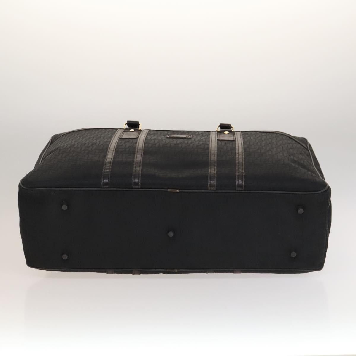 Fendi FENDI Zucchino Canvas Boston Bag Silver Black Size ONE SIZE - 9 Thumbnail