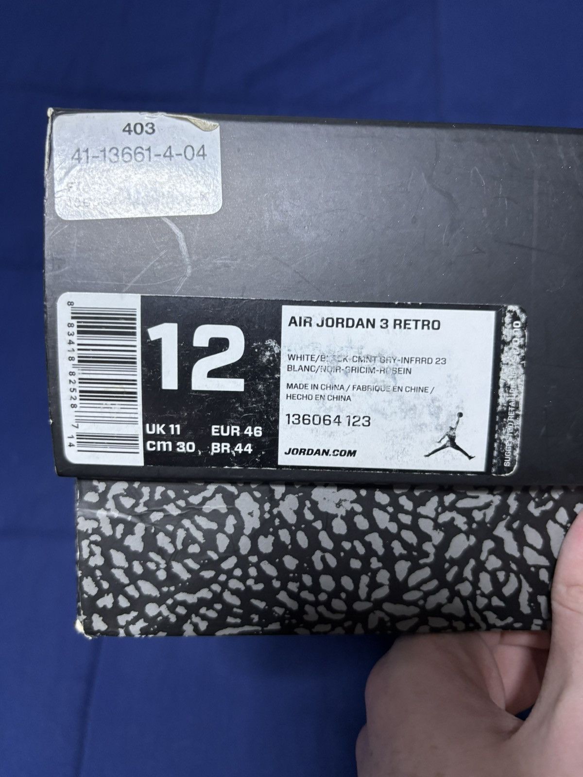 Jordan Brand Jordan 3 Retro OG Infrared 23 Size 12 Size US 12 / EU 45 - 9 Thumbnail